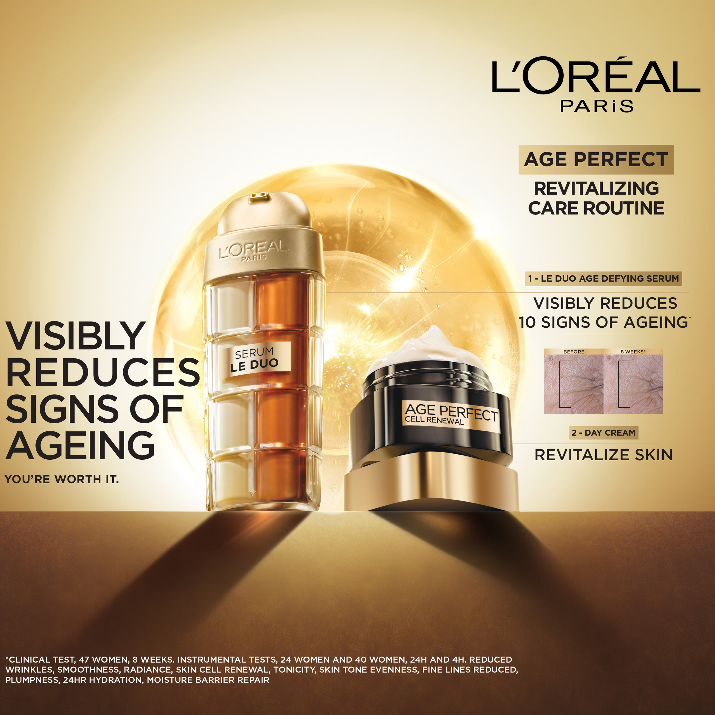L'Oreal Paris Age Perfect Cell Renewal Restoring Day Cream SPF15 - 50ml - Image 7