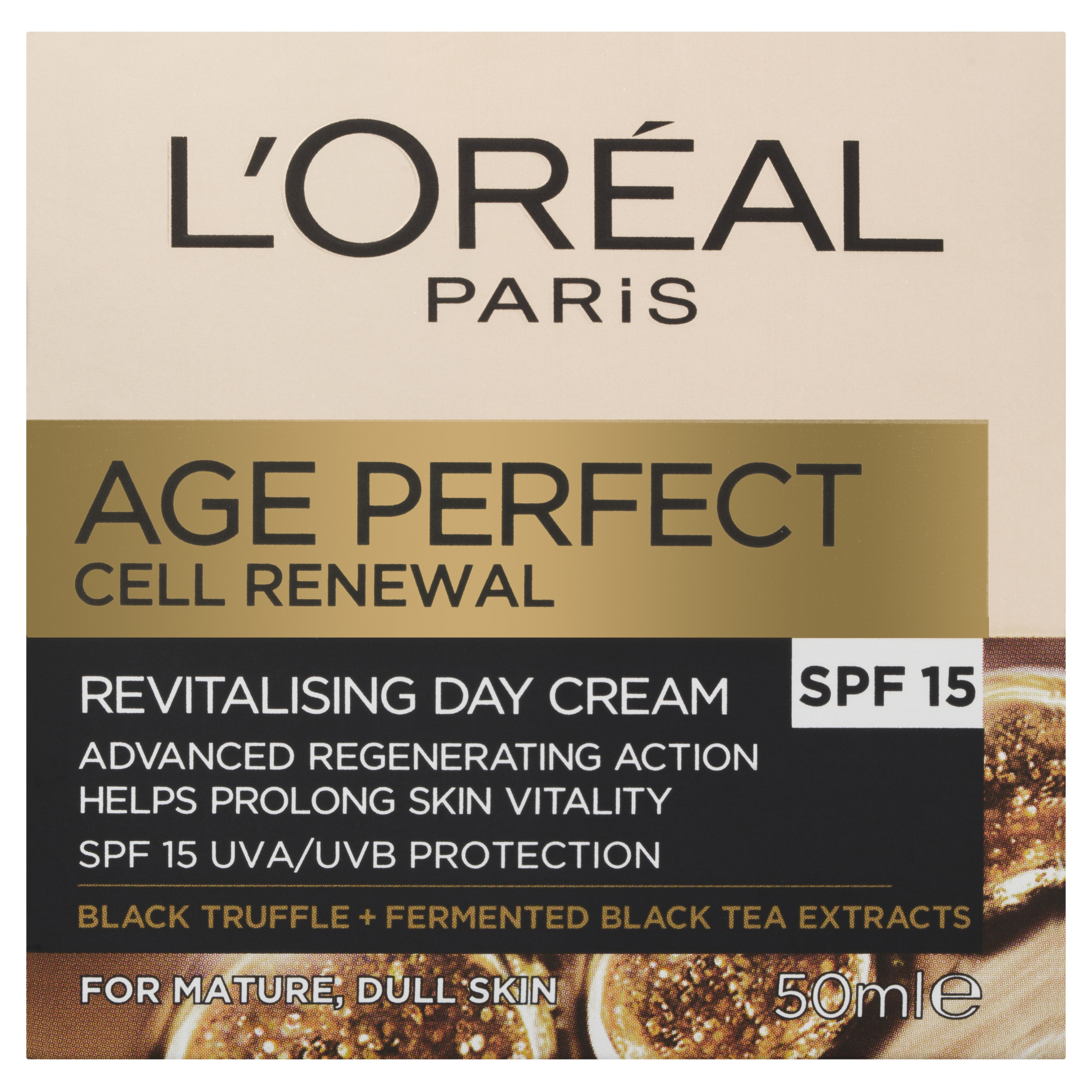 L'Oreal Paris Age Perfect Cell Renewal Restoring Day Cream SPF15 - 50ml - Image 2