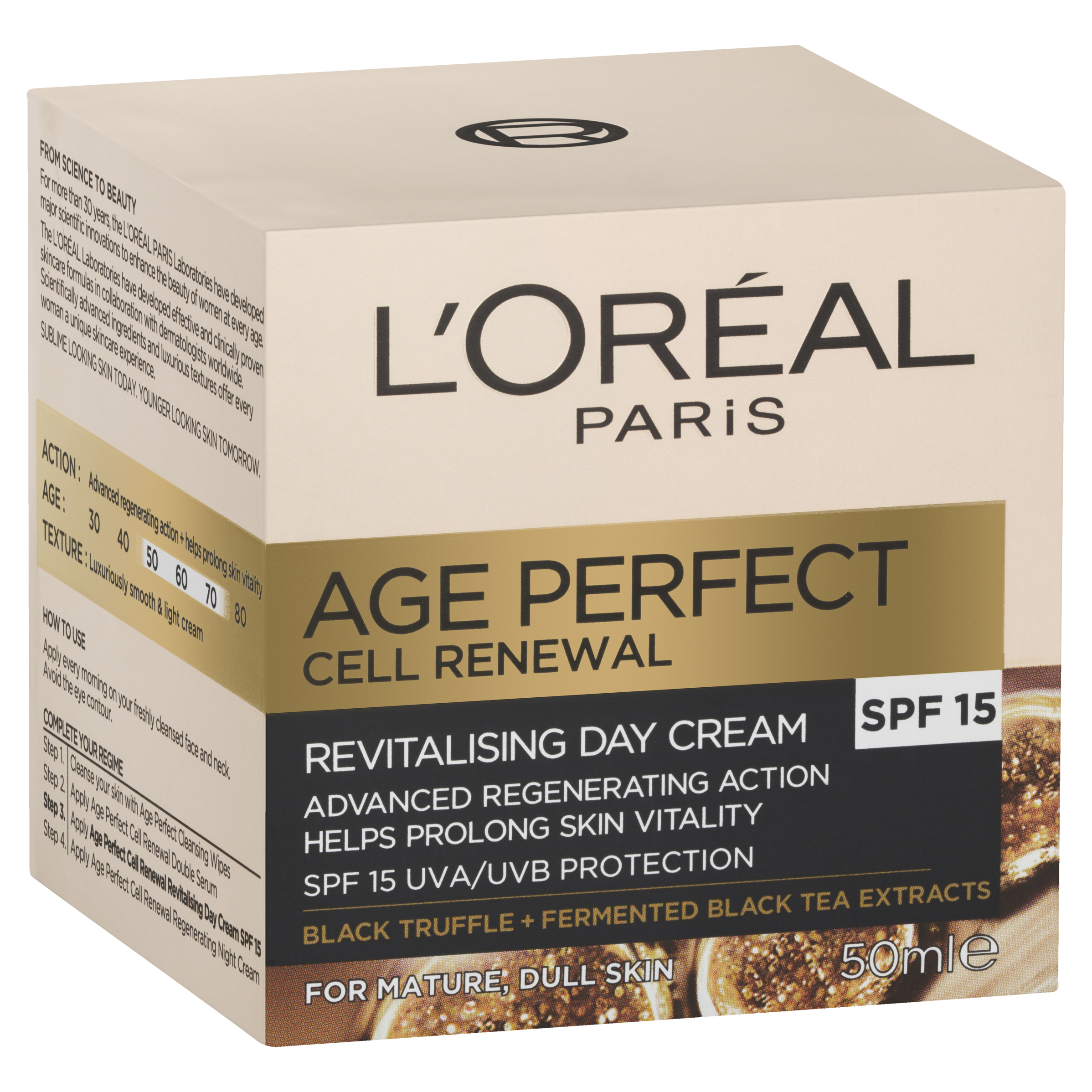 L'Oreal Paris Age Perfect Cell Renewal Restoring Day Cream SPF15 - 50ml - Image 1