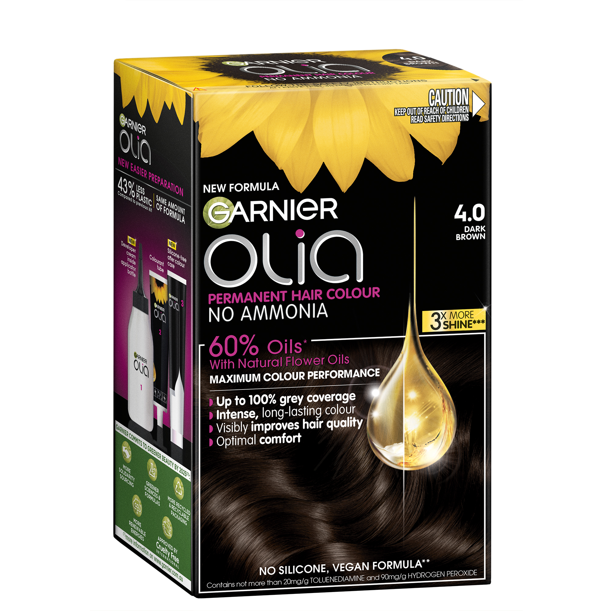 Garnier Olia 4.0 Dark Brown 1 pack - Image 1