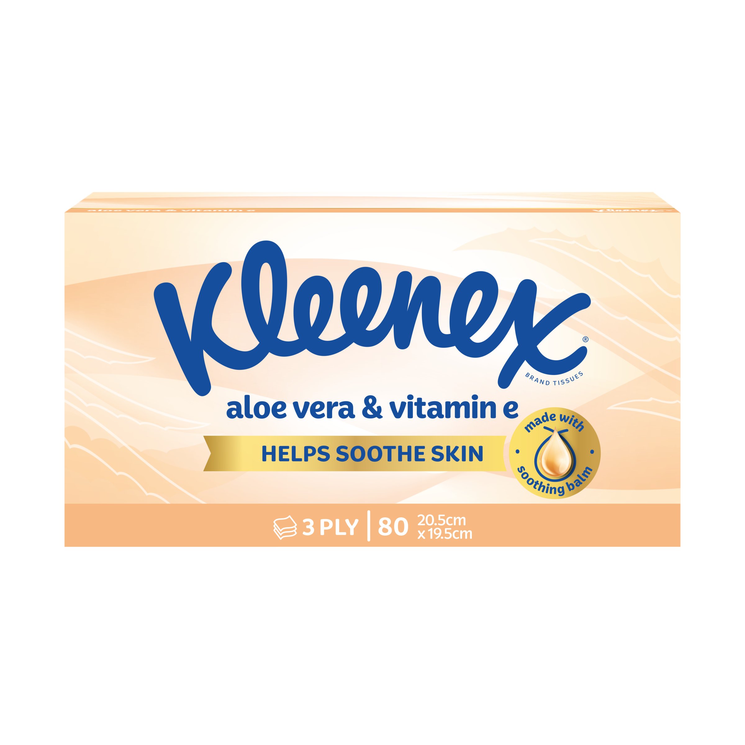 Kleenex Soothe Aloe Vera & Vitamin E Facial Tissues 95 pack - Image 5