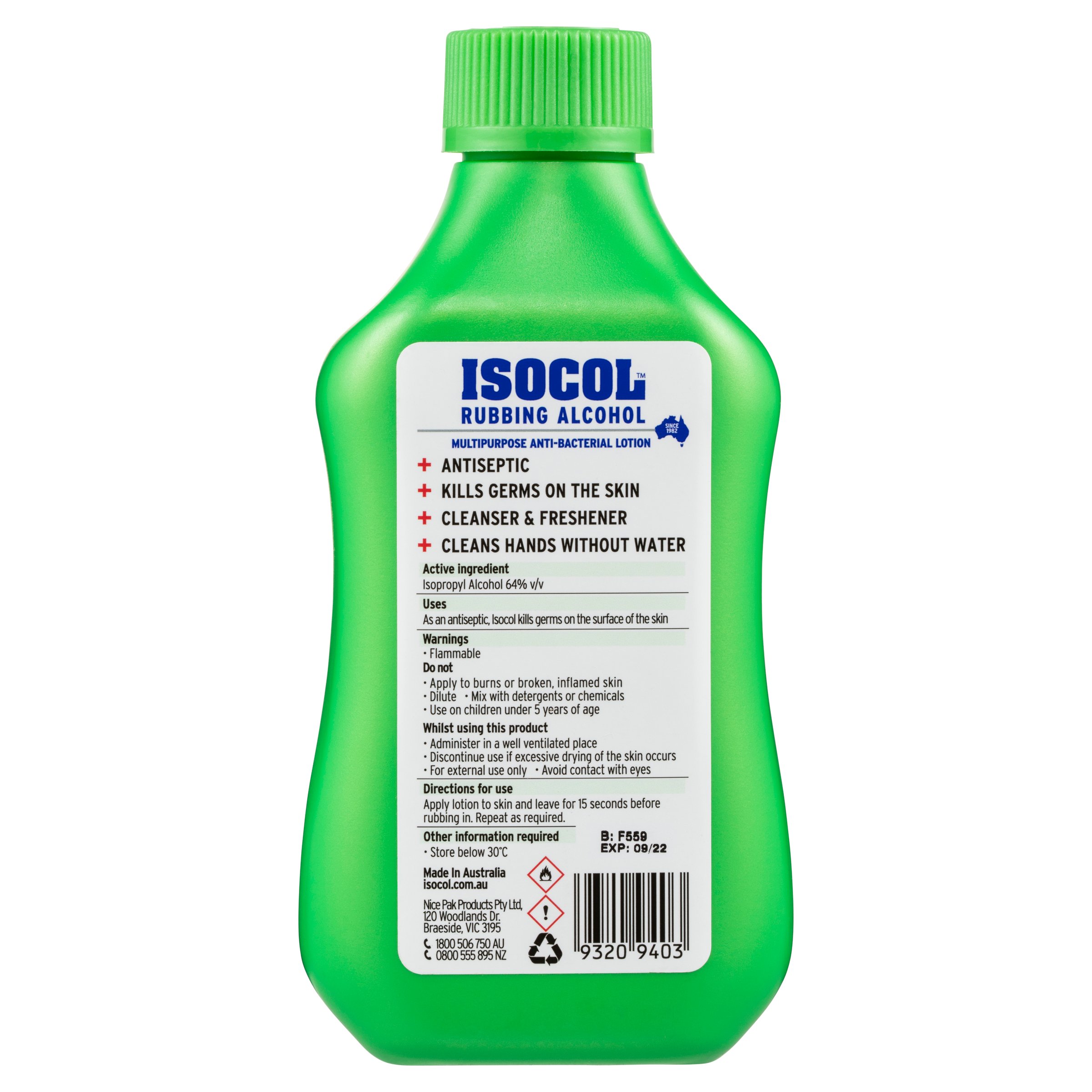 Isocol Multi Purpose Antibacterial Solution 345ml - Image 3