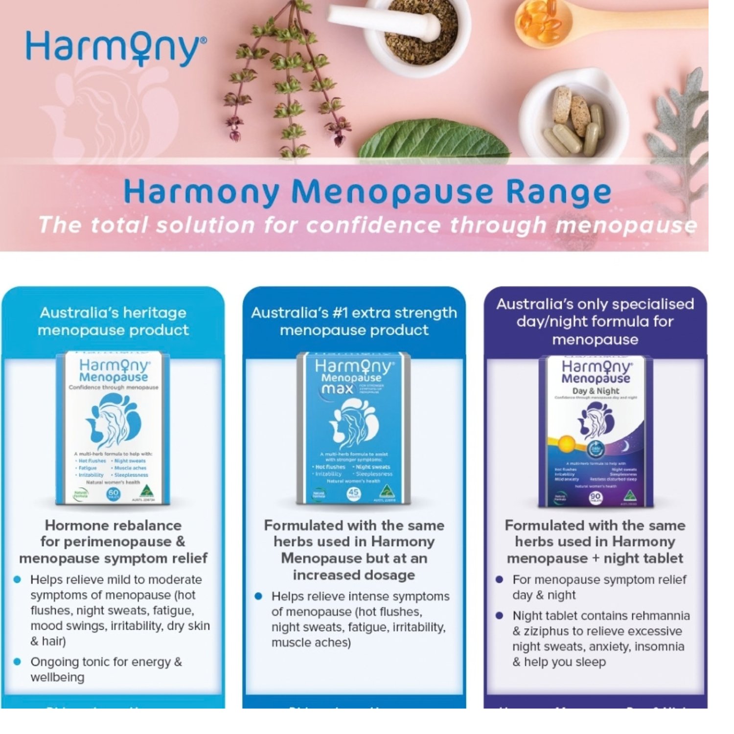 Harmony Menopause 120 tablets - Image 3