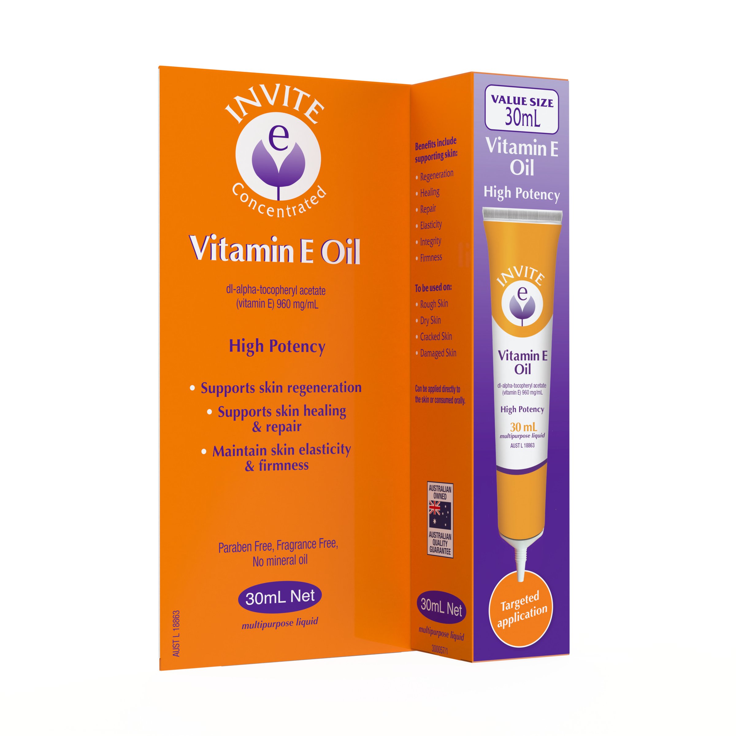 Invite E Vitamin E Oil 30ml - Image 7