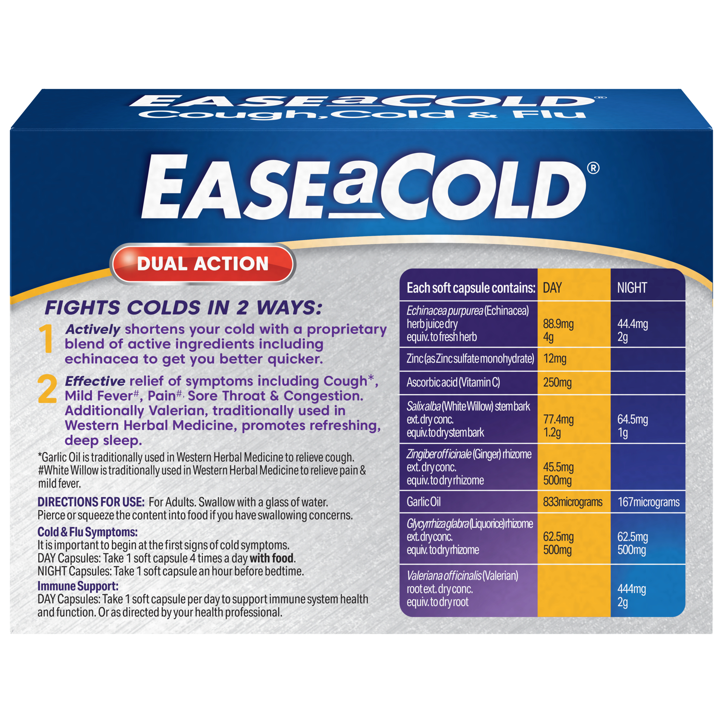 Ease-A-Cold Cough, Cold & Flu + Pain Day & Night - Image 2