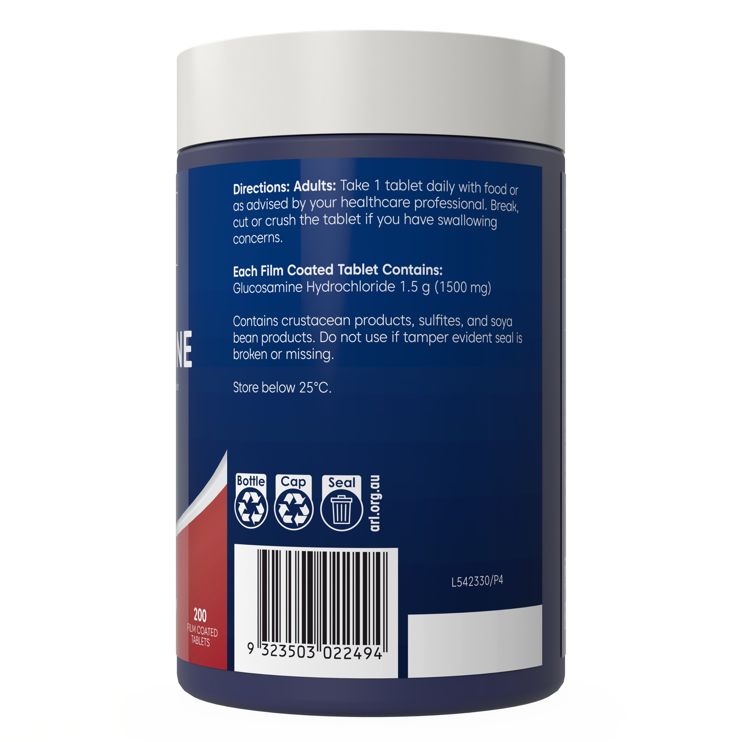 Bioglan Glucosamine 1500mg 200 Tablets - Image 3