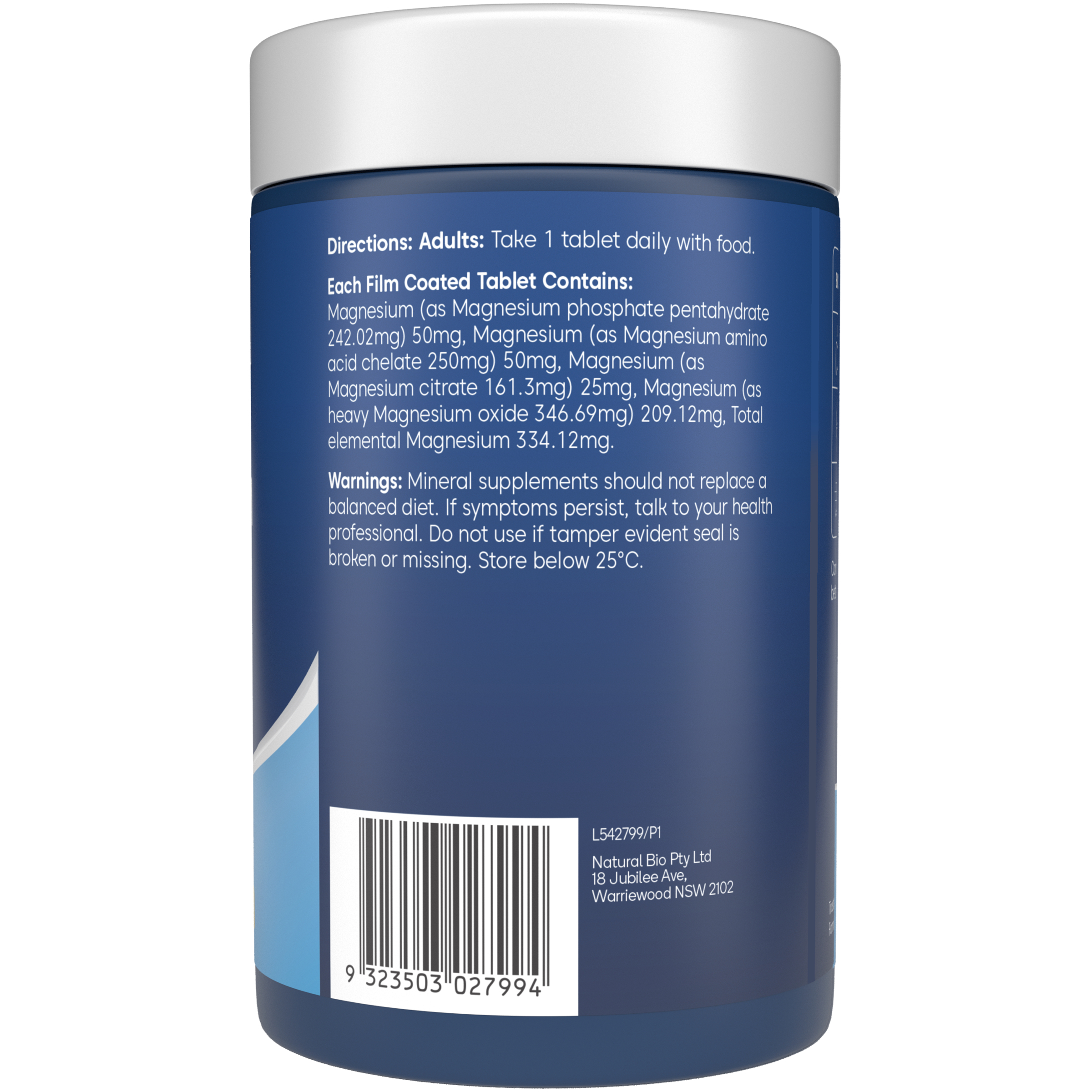 Bioglan Active Magnesium 1000 - 150 tablets - Image 2
