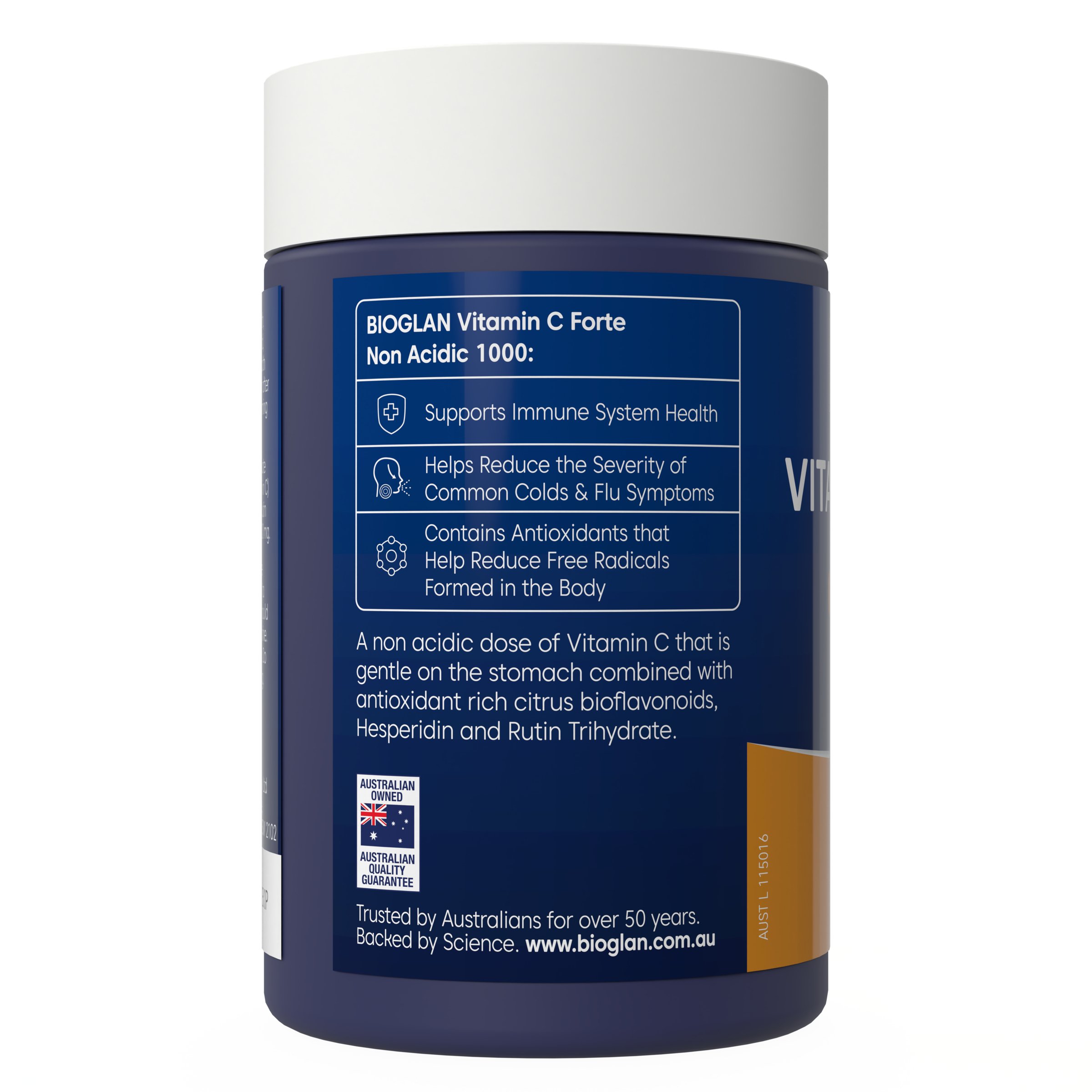 Bioglan One-A-Day Vitamin C 1000mg - 50 tablets - Image 2