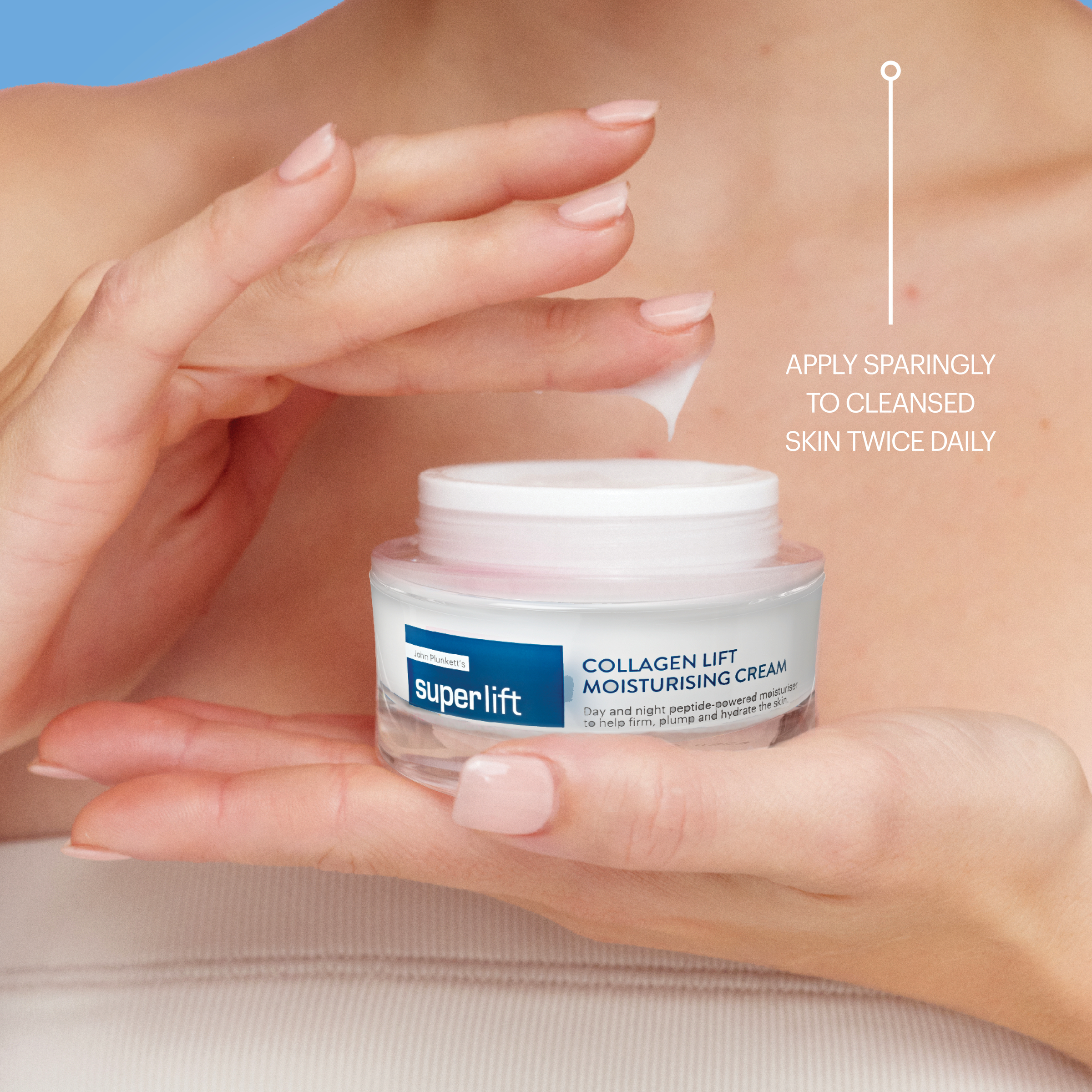 John Plunkett's SuperLift Collagen Lift Moisturising Cream 50g - Image 5