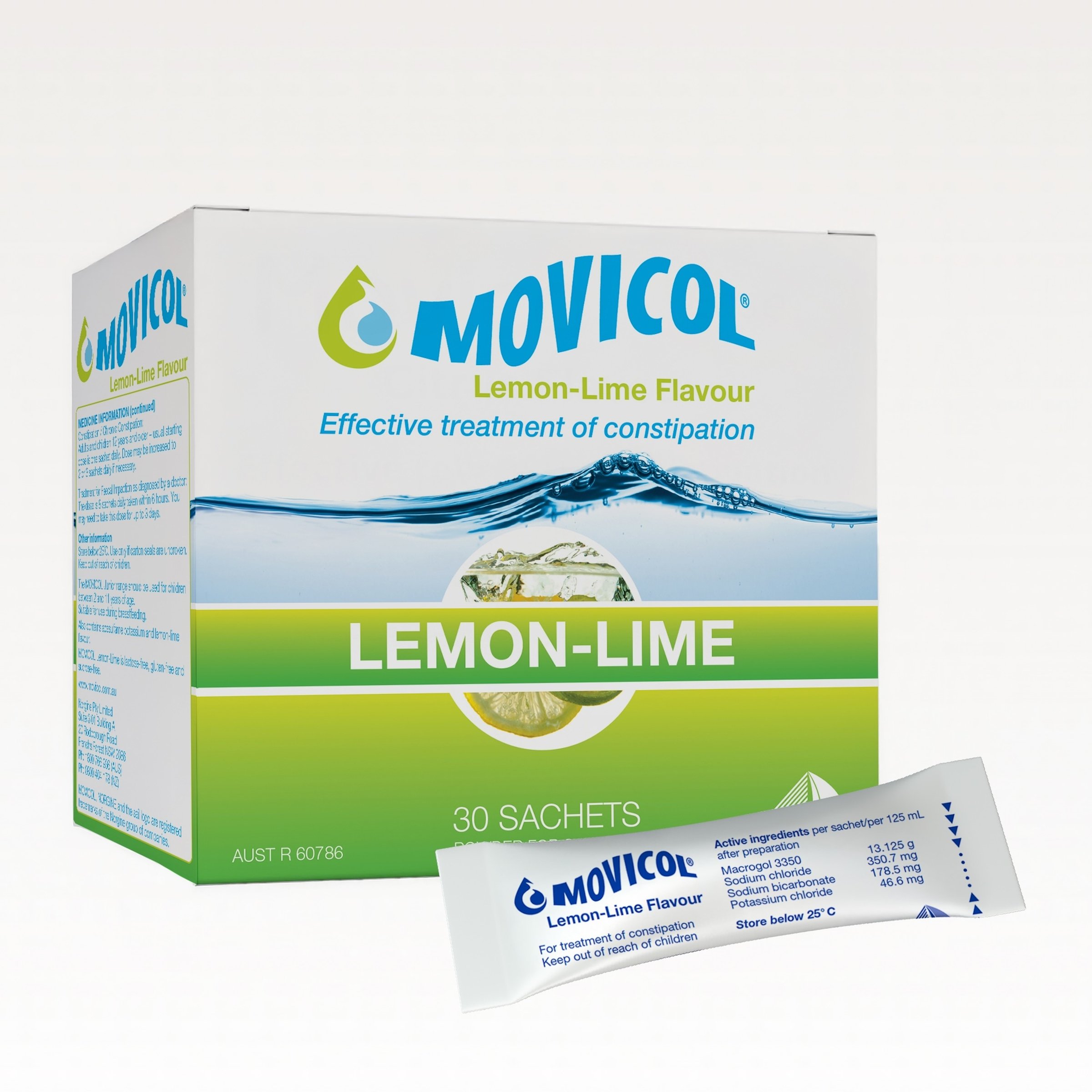 MOVICOL Adult Lemon Lime 30 sachets - Image 1