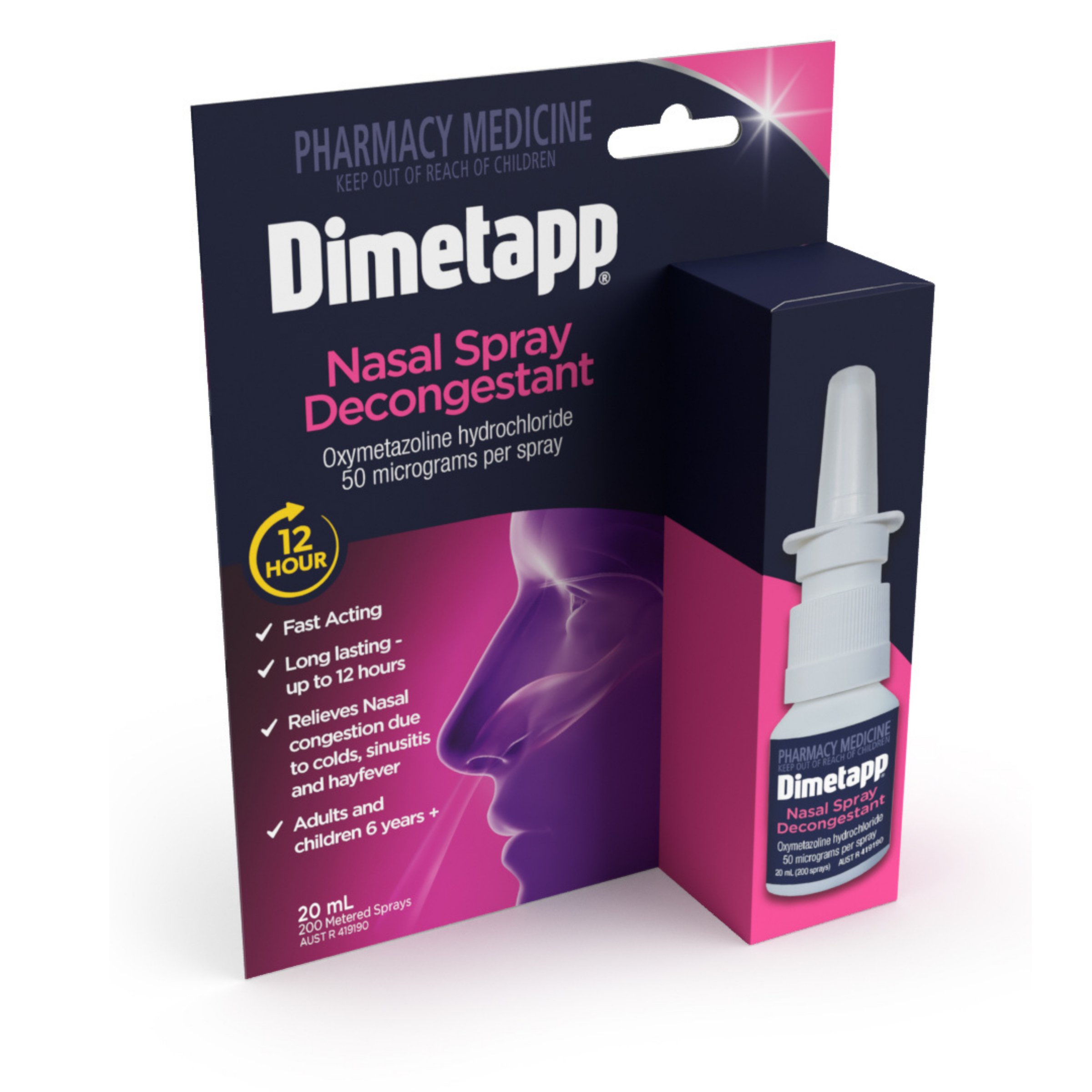 Dimetapp 12 Hour Nasal Spray 20ml - Image 1