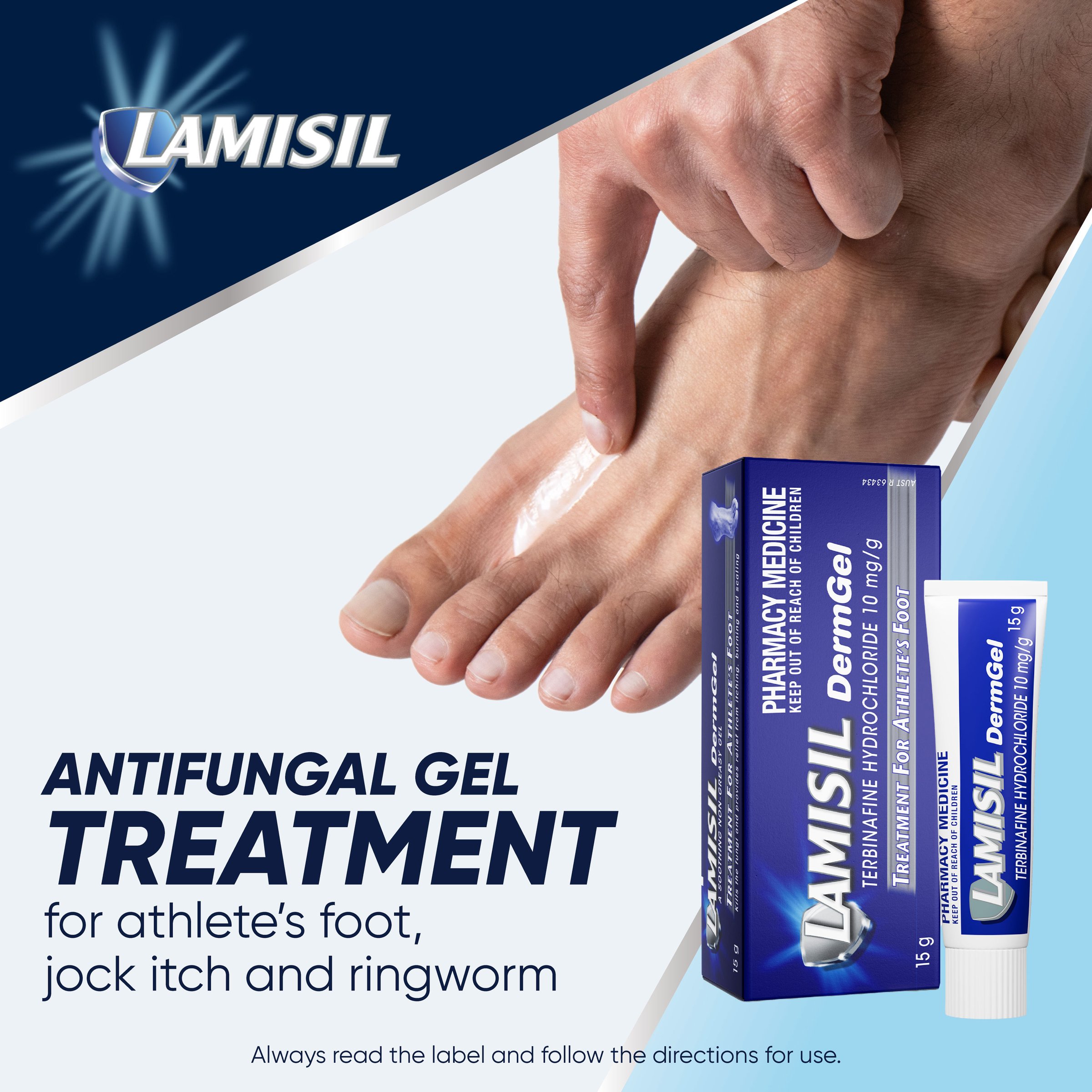 Lamisil DermGel 1% For Athlete's Foot 15g - Image 5