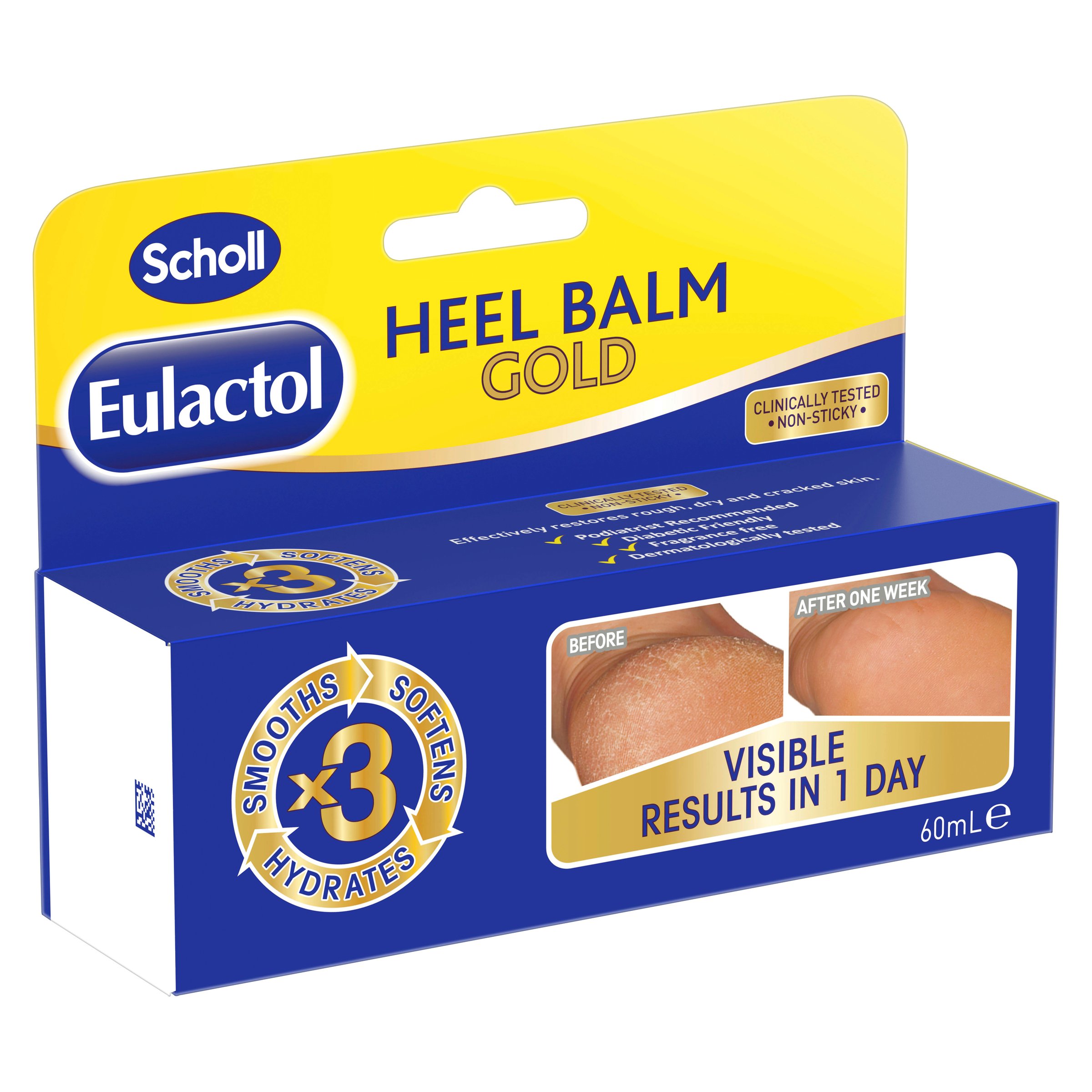 Scholl Eulactol Heel Balm Gold 60ml - Image 9