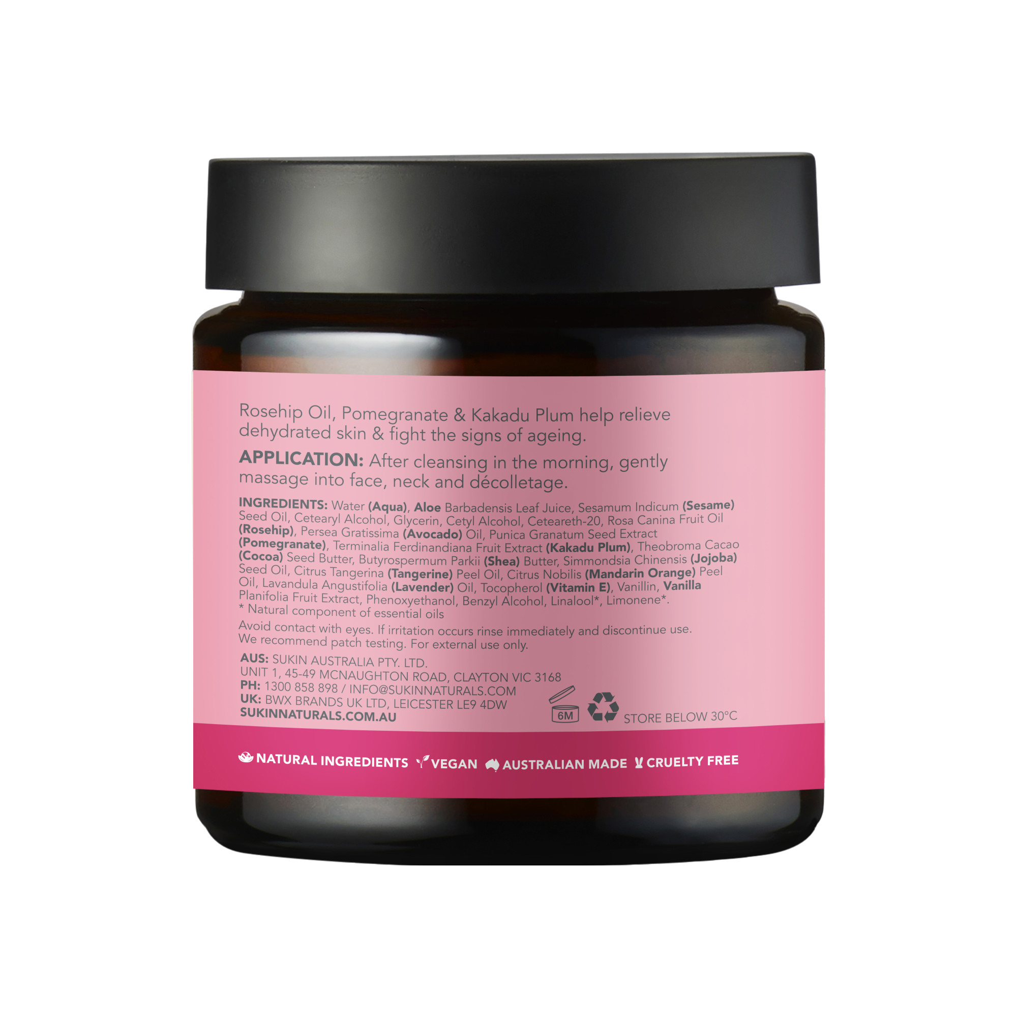Sukin Rosehip Hydrating Day Cream 120ml - Image 3