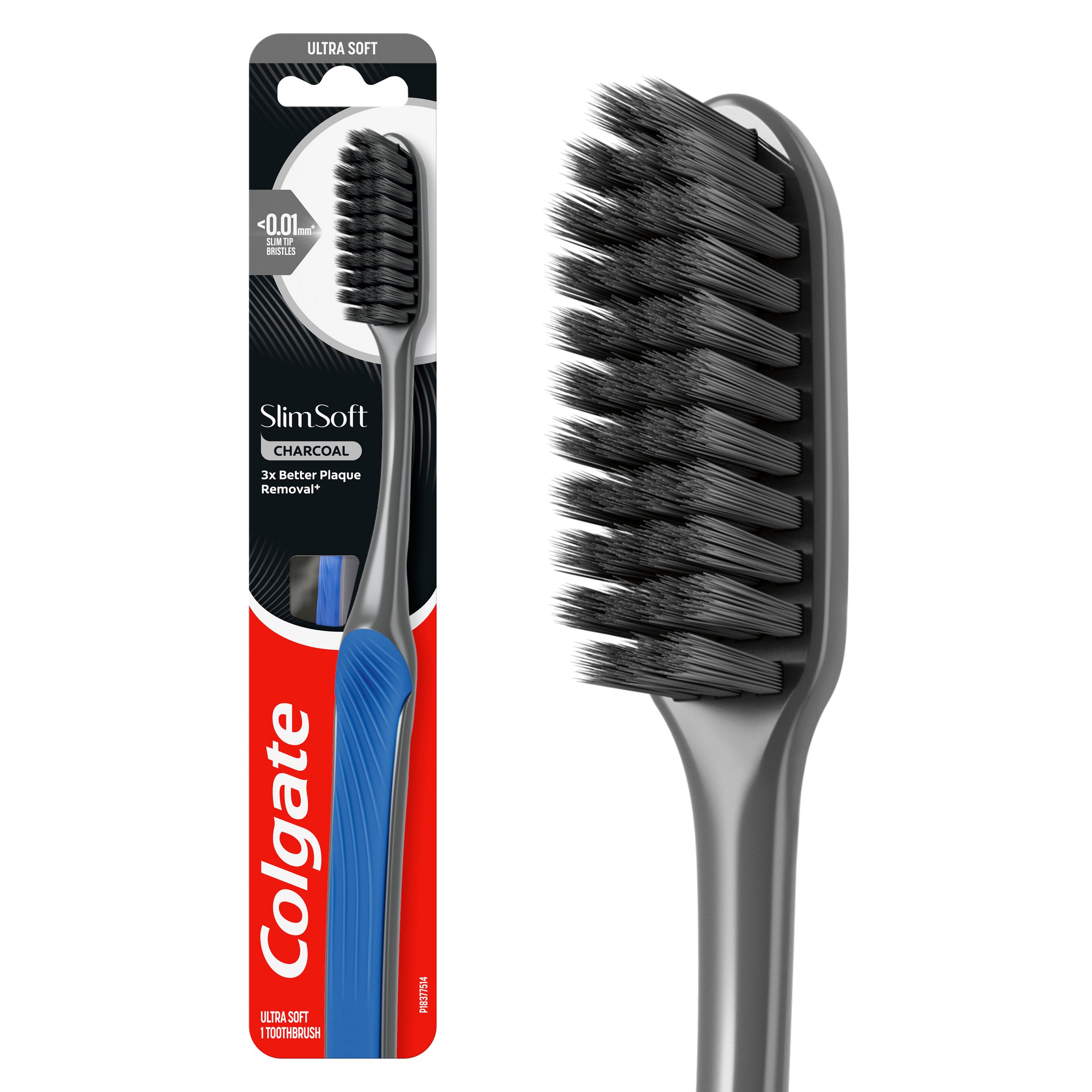 Colgate Slim Soft Charcoal Toothbrush Soft 1 each - Image 4