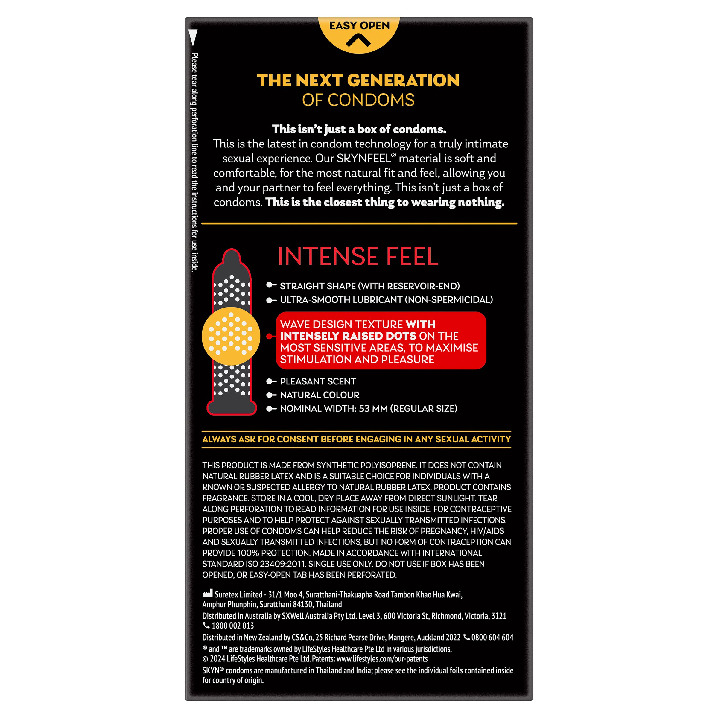Skyn Intense Feel Condoms 10 pack - Image 2
