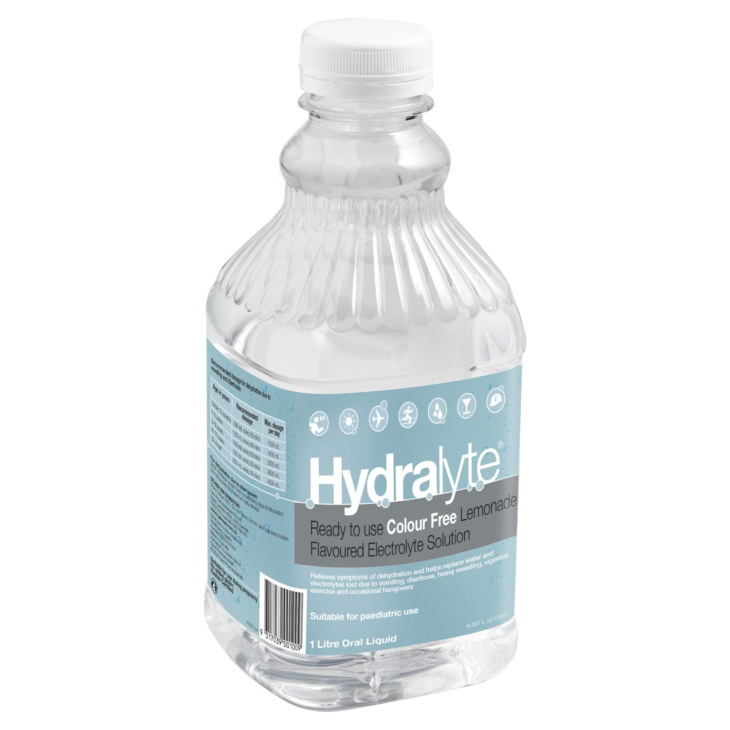 Hydralyte Colour Free Lemonade Flavoured Solution 1 litre - Image 6