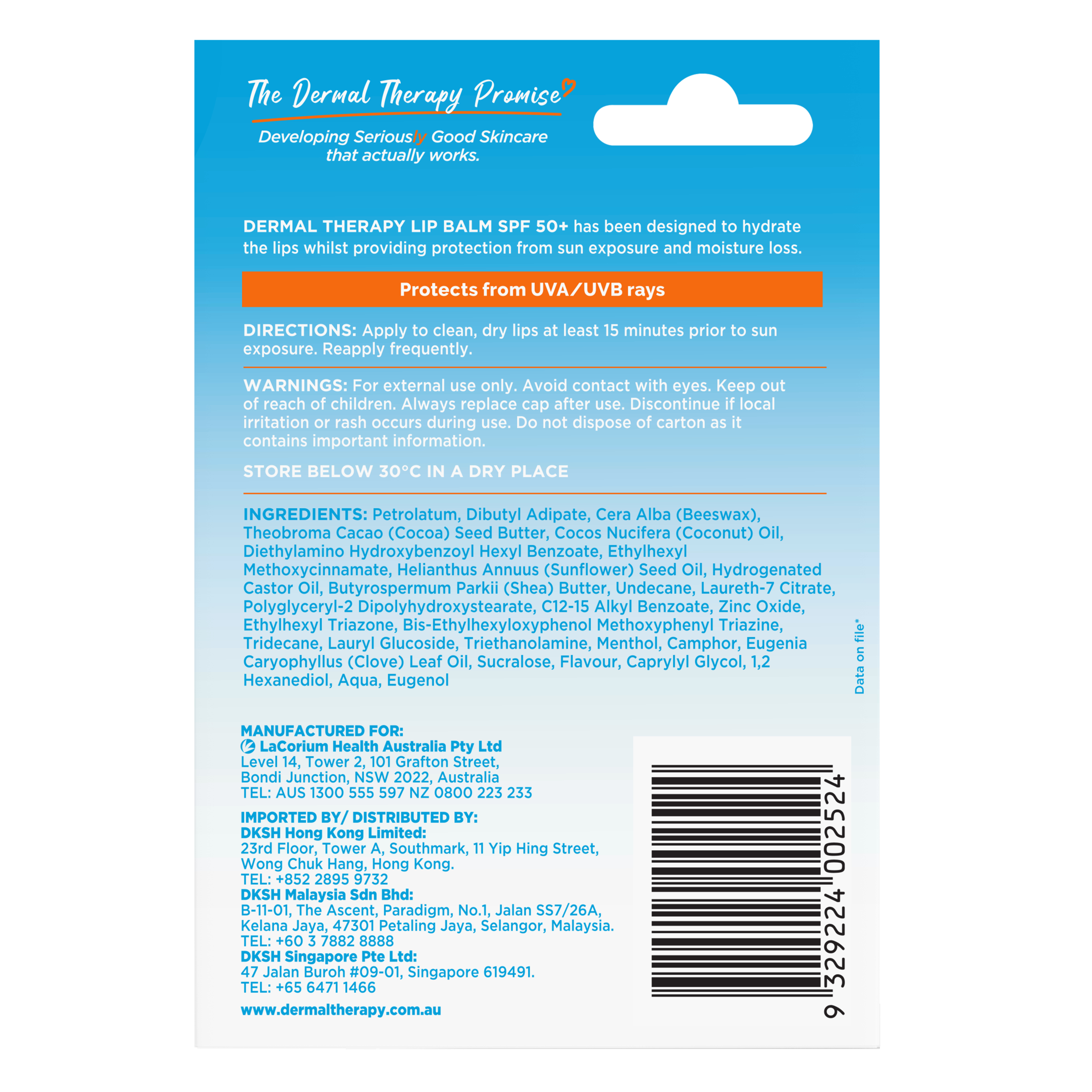 Dermal Therapy Lip Balm SPF 50+ - 10g - Image 2