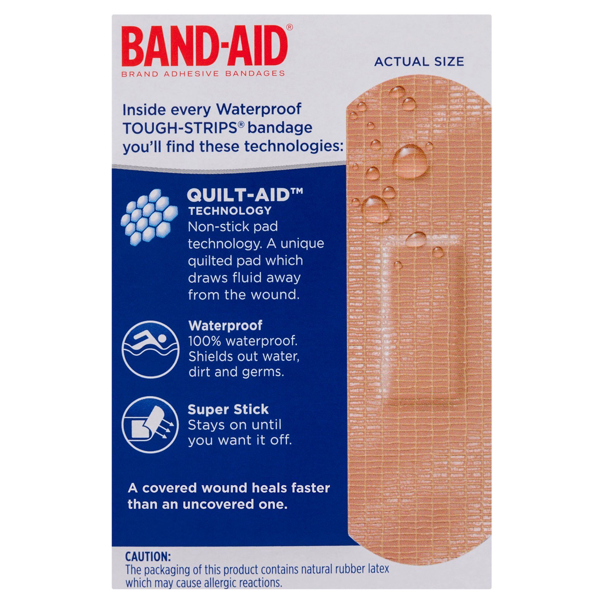 Band-Aid Tough Strips Waterproof Regular 20 pack - Image 2
