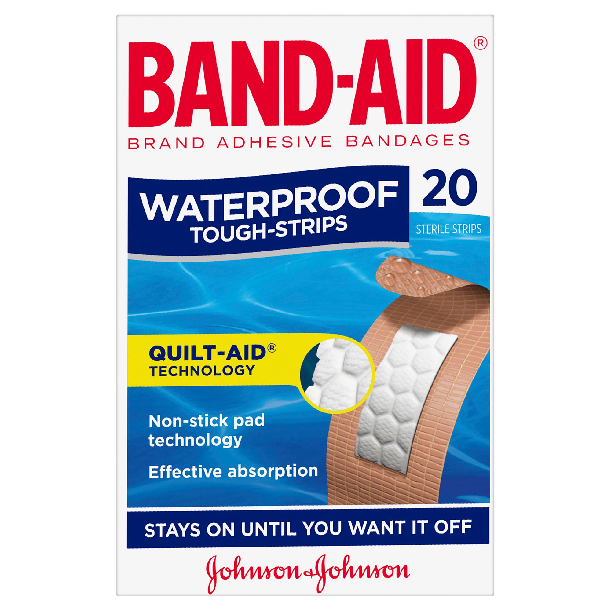 Band-Aid Tough Strips Waterproof Regular 20 pack - Image 1