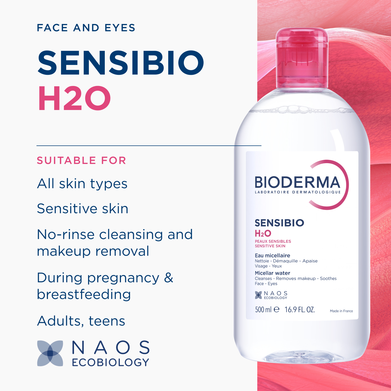 Bioderma Sensibio H2O 500ml - Image 10