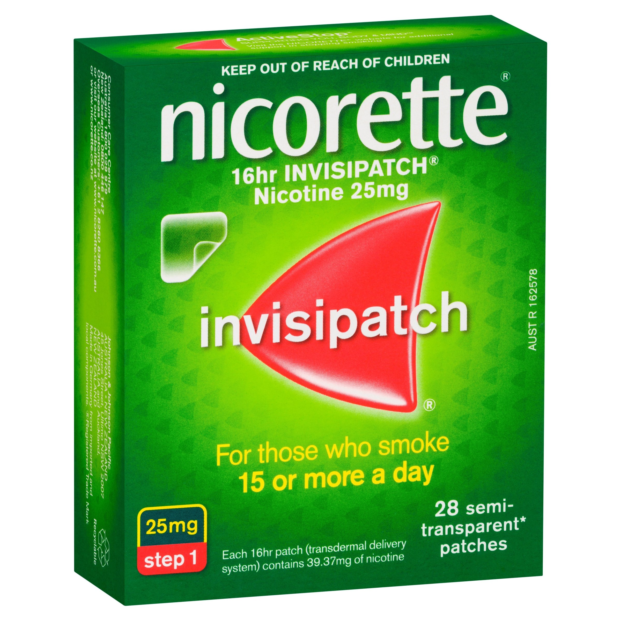 Nicorette 16hr Invisipatch 25mg Step 1 - 28 patches - Image 7