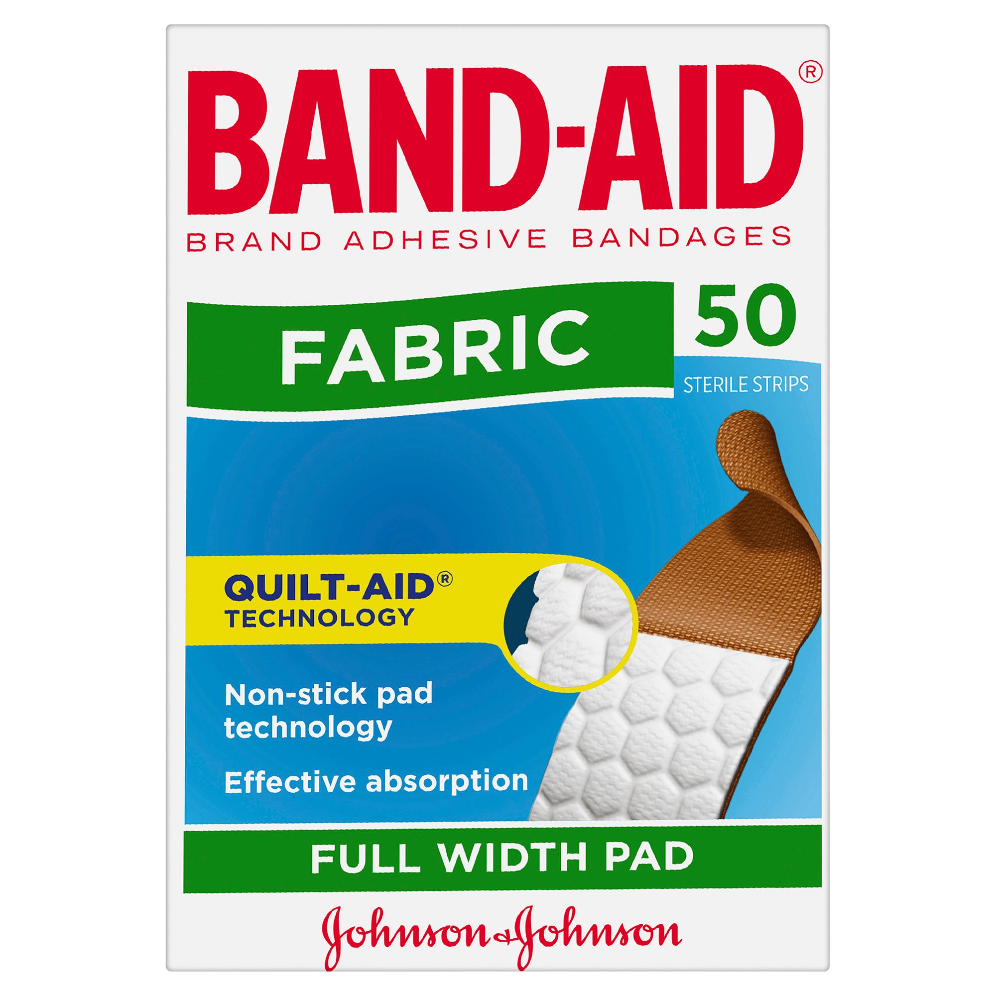 Band-Aid Fabric Adhesive Strips 50 pack - Image 1