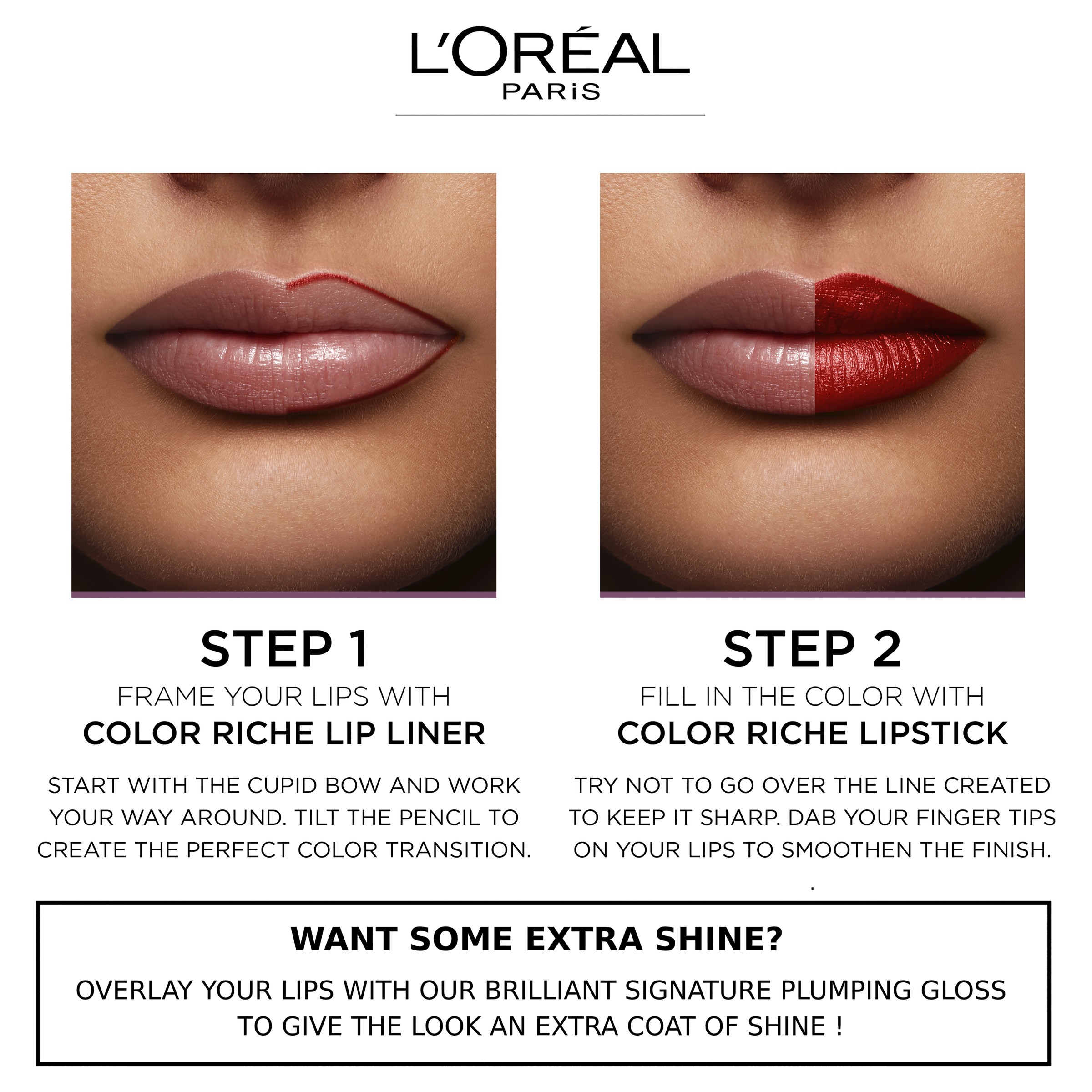 L'Oreal Paris Colour Riche Lipliner 374 Intense Plum 1.2g - Image 3