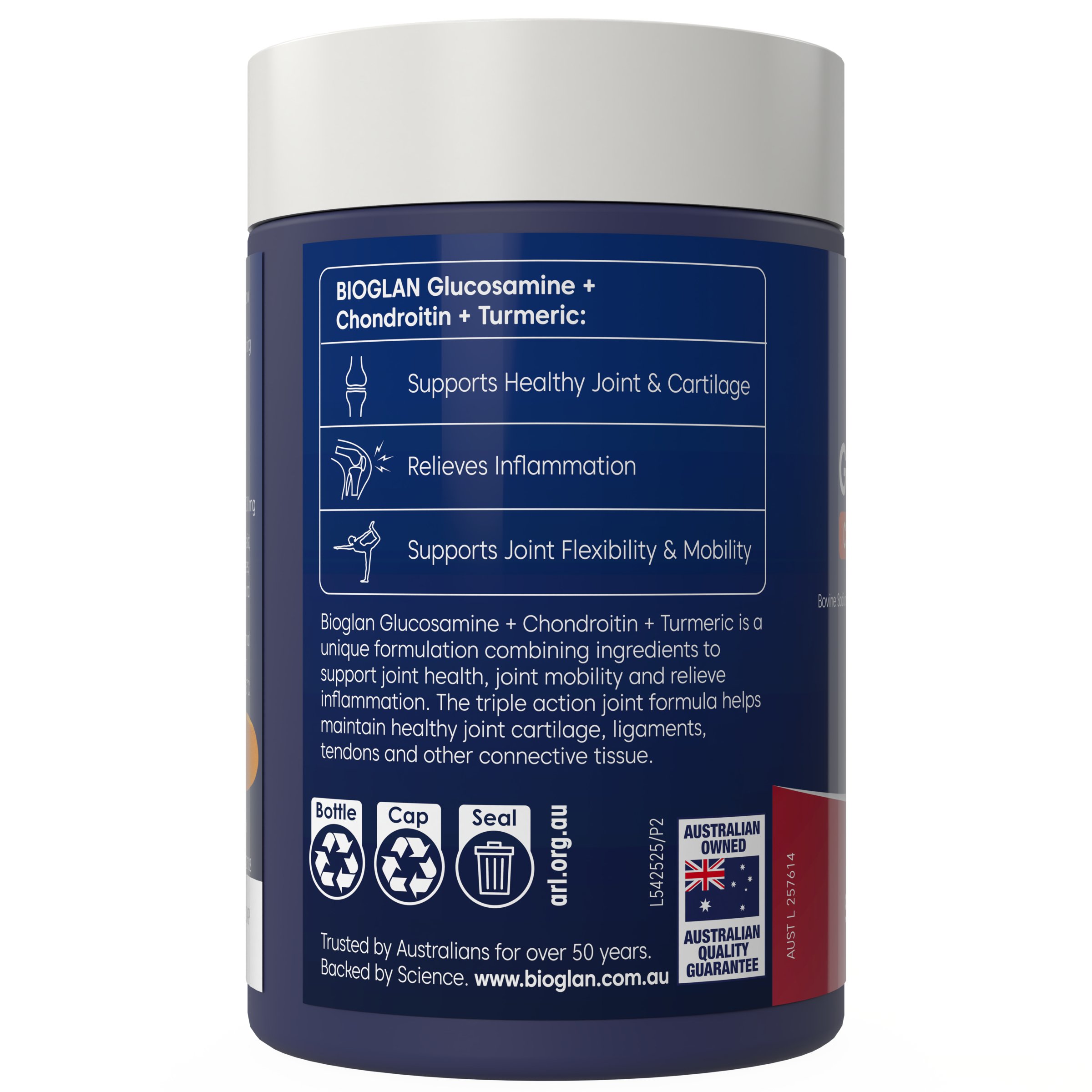 Bioglan Glucosamine Chondroitin + Turmeric 120 tablets - Image 3