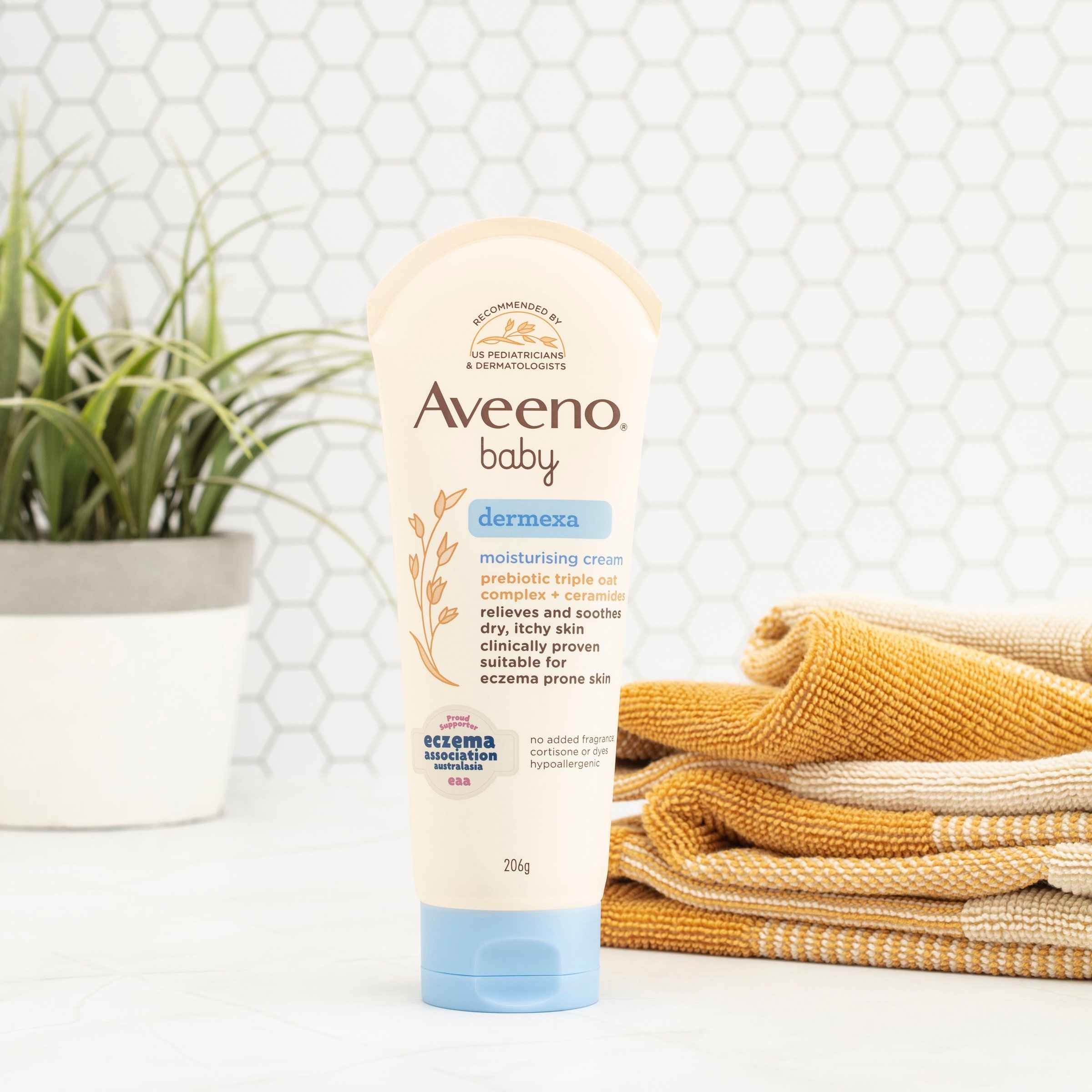 Aveeno Baby Dermexa Moisturising Cream 206g - Image 4