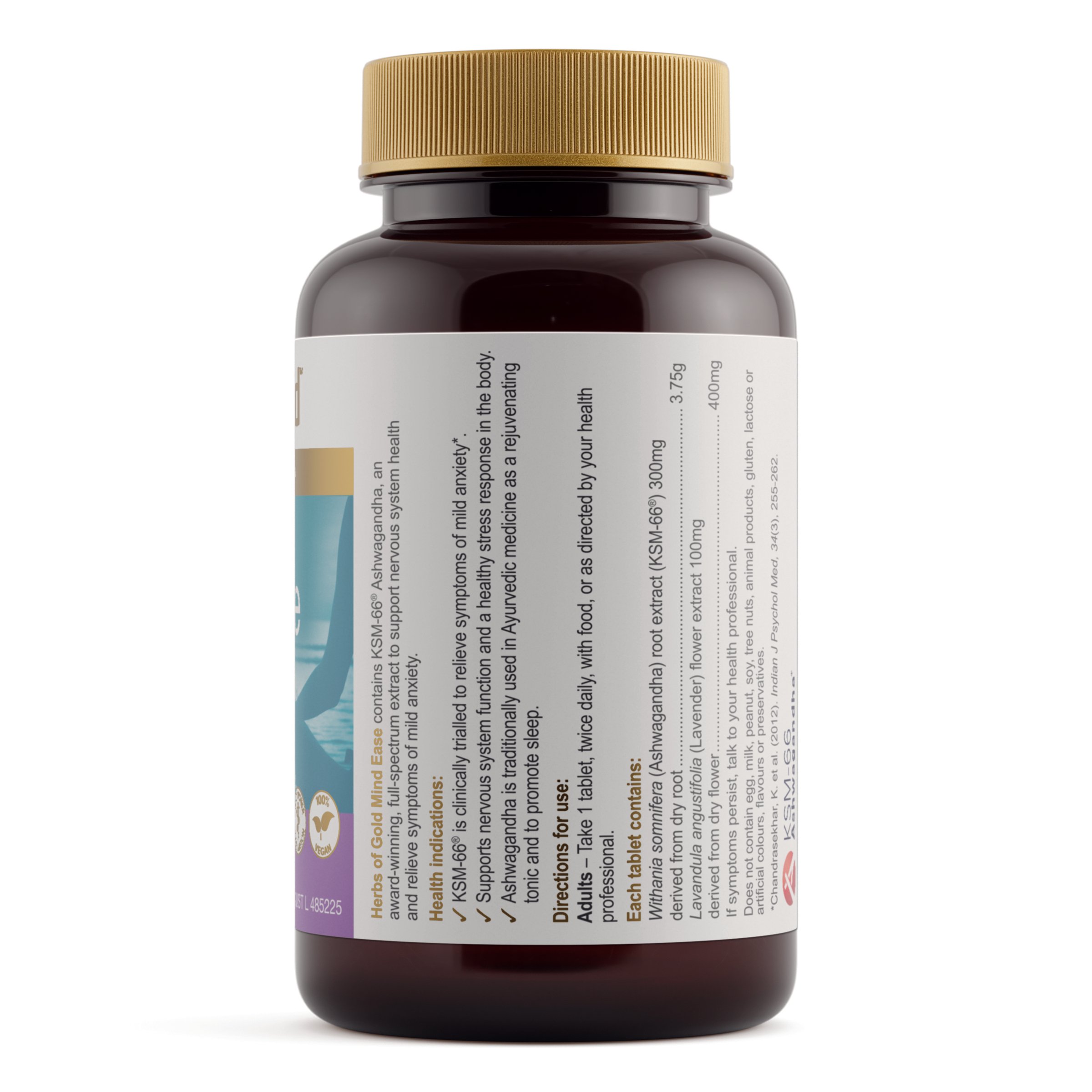 Herbs of Gold Mind Ease 60 tablets - Image 2
