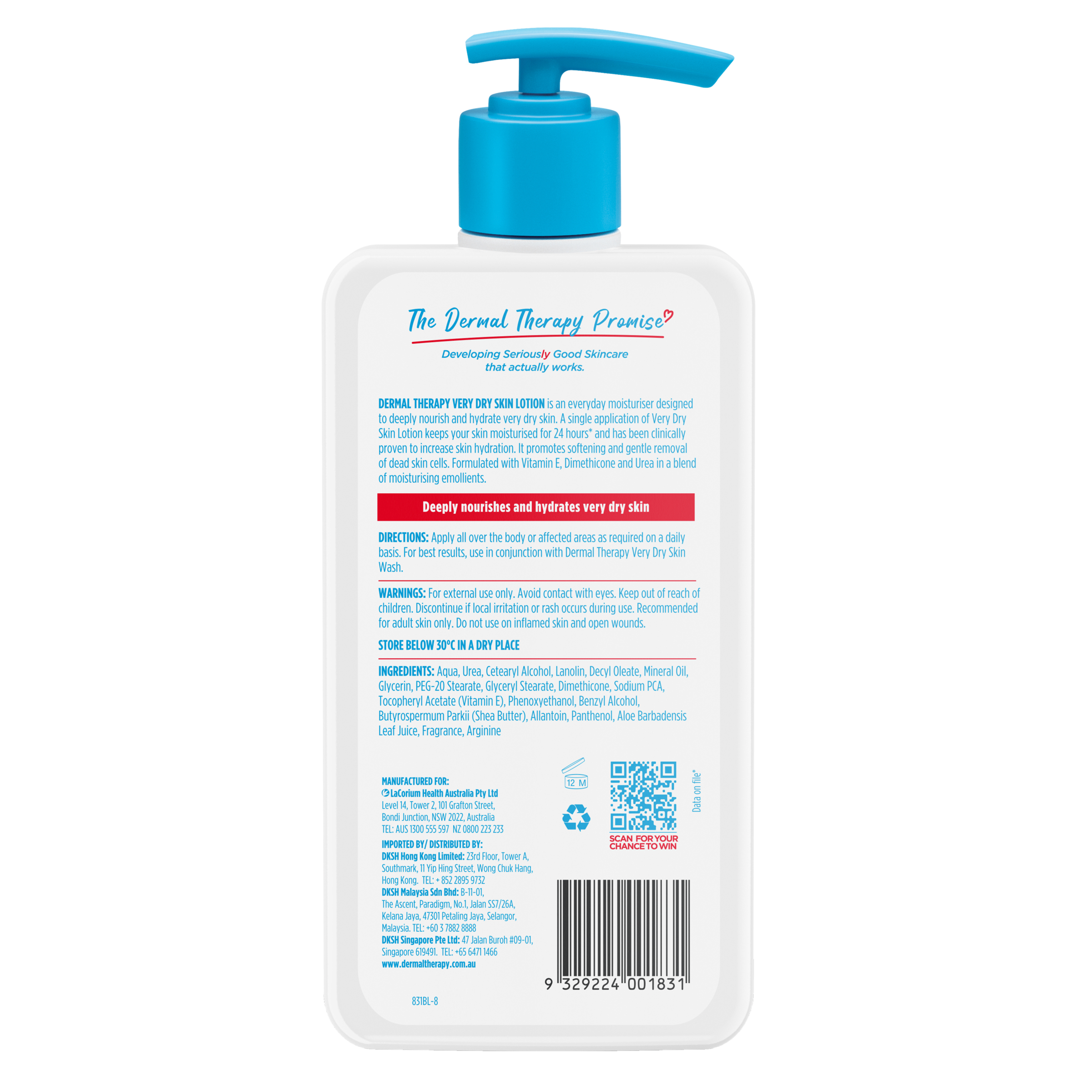 Dermal Therapy Very Dry Skin Lotion 500ml - Image 2