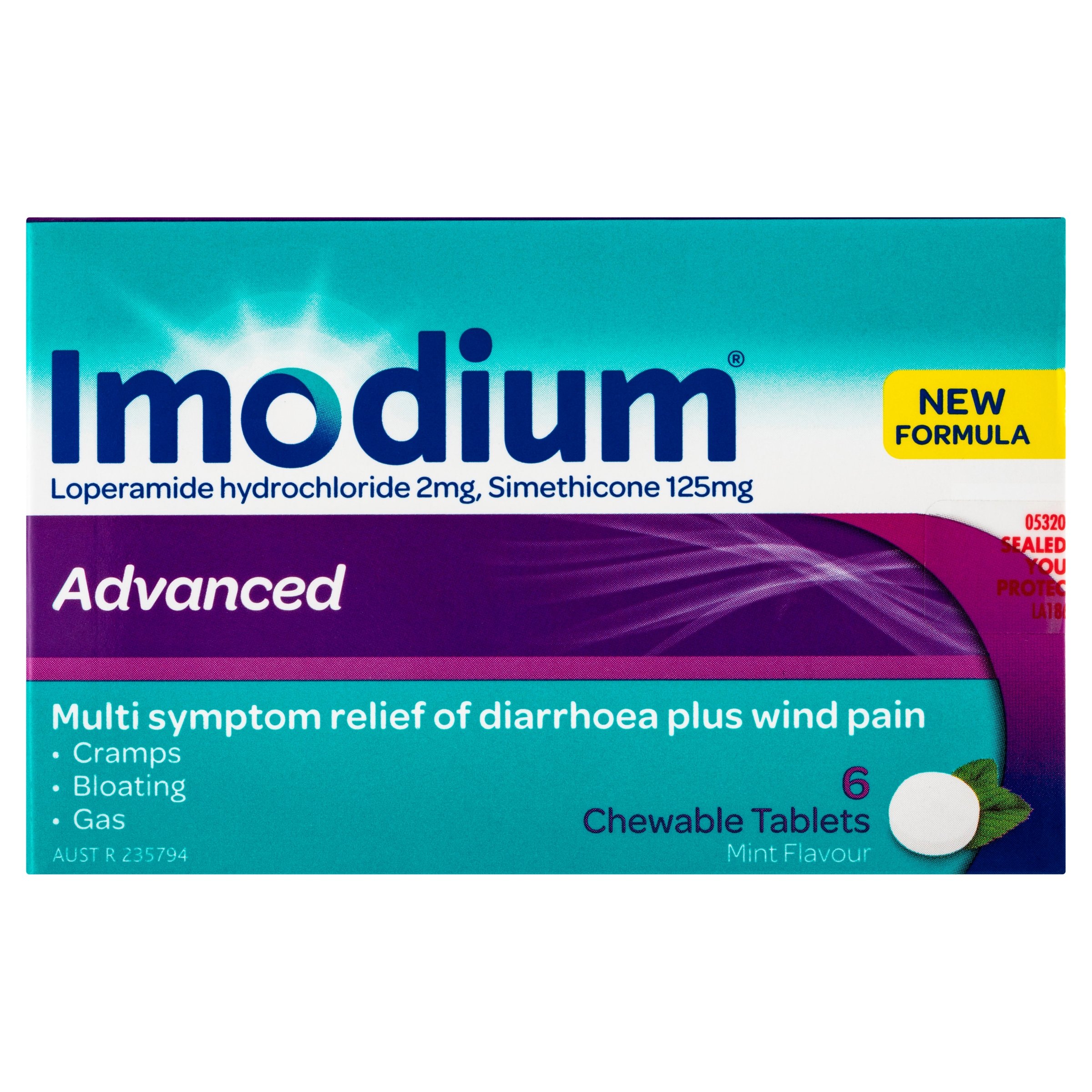 Imodium Advanced Relief 6 tablets - Image 1