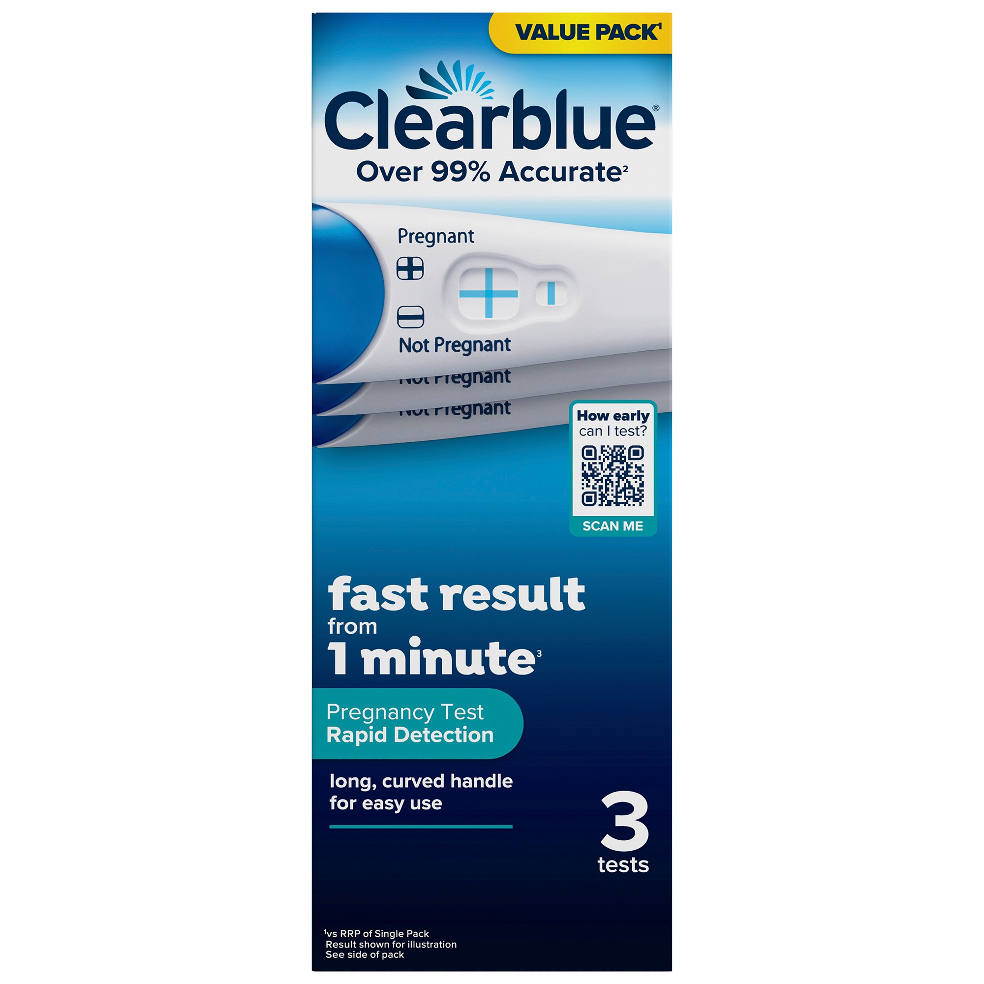 Clearblue Pregnancy Test Visual 3 pack - Image 1