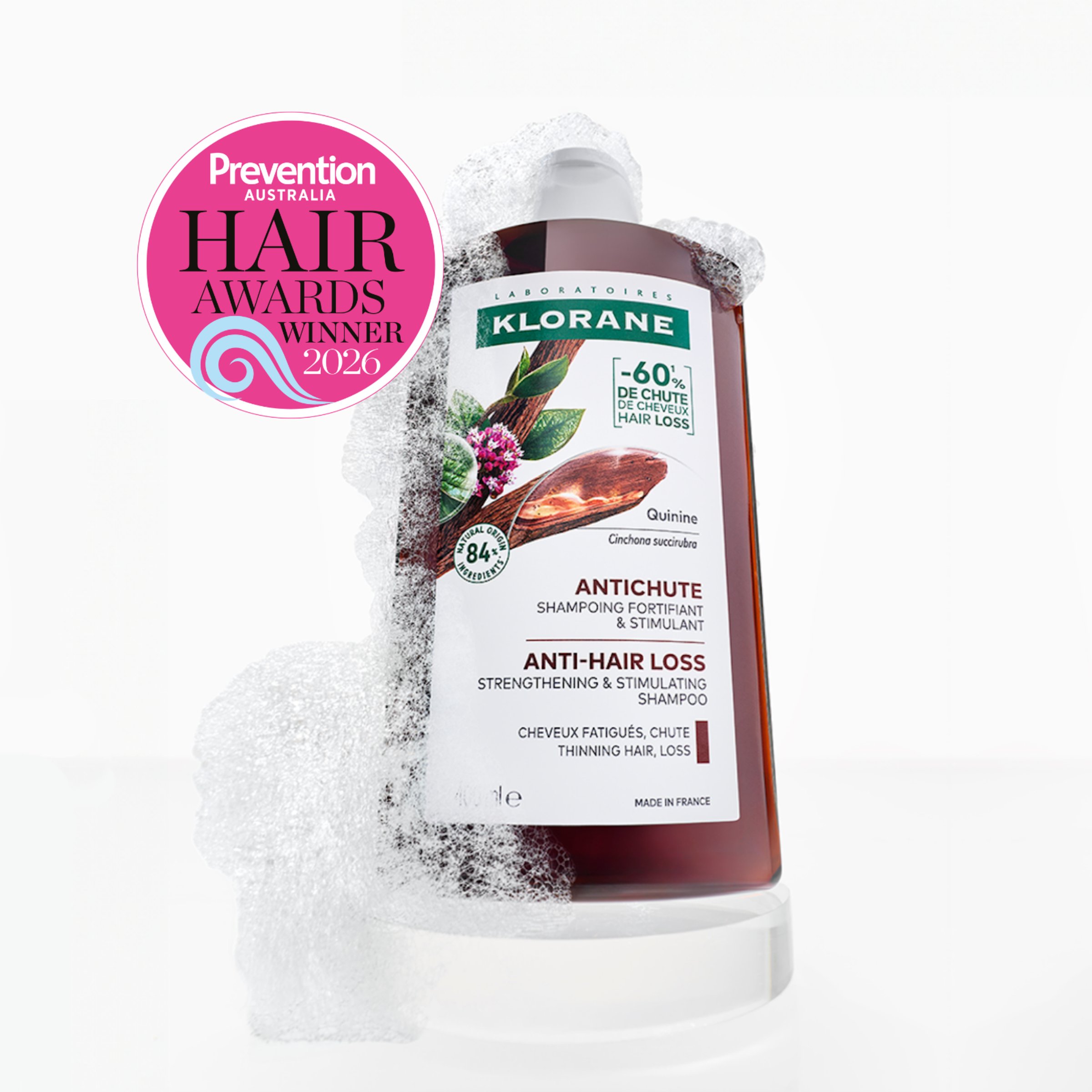Klorane Shampoo with Quinine and Organic Edelweiss 400ml - Image 4
