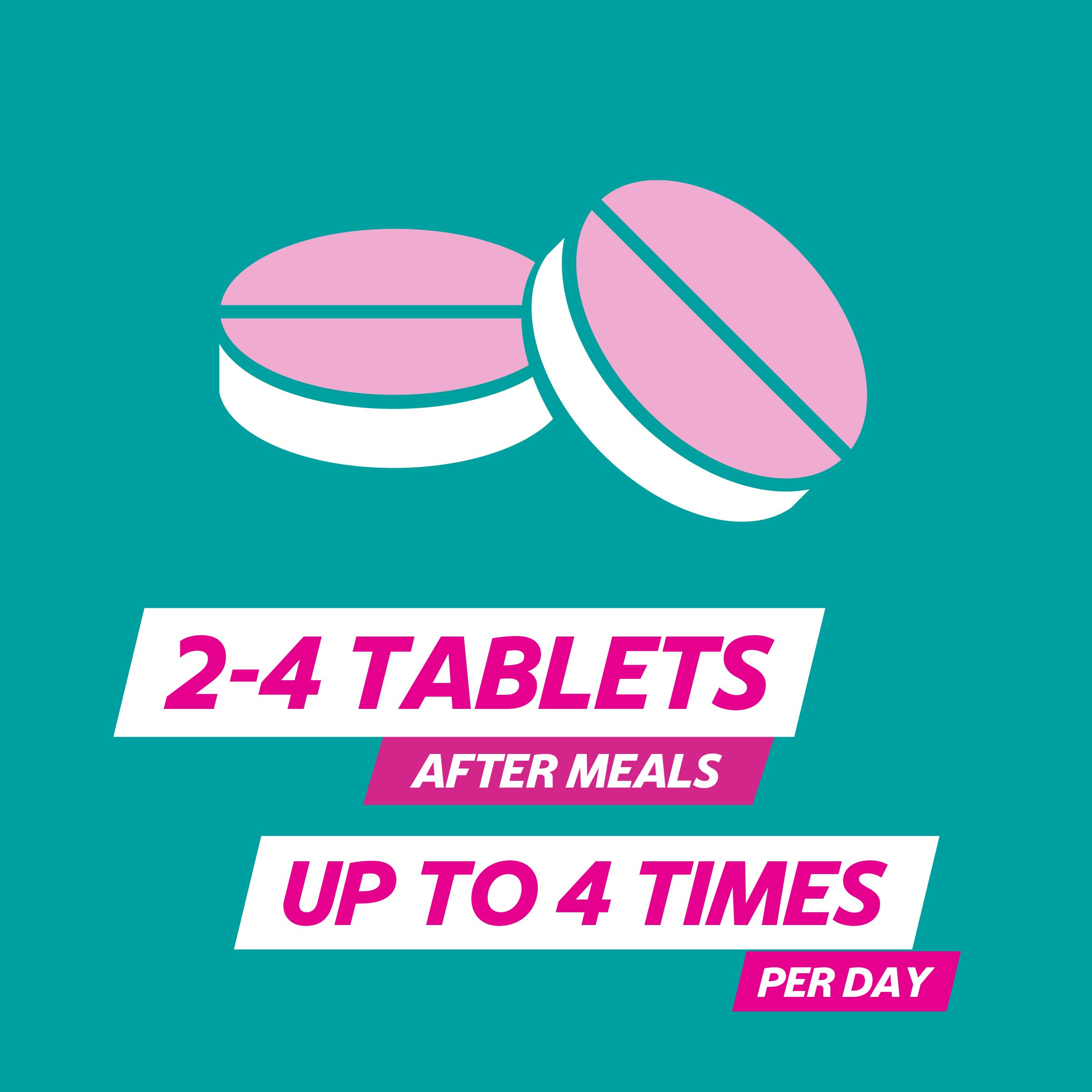 Gaviscon Dual Action Peppermint Flavour 48 chewable tablets - Image 4