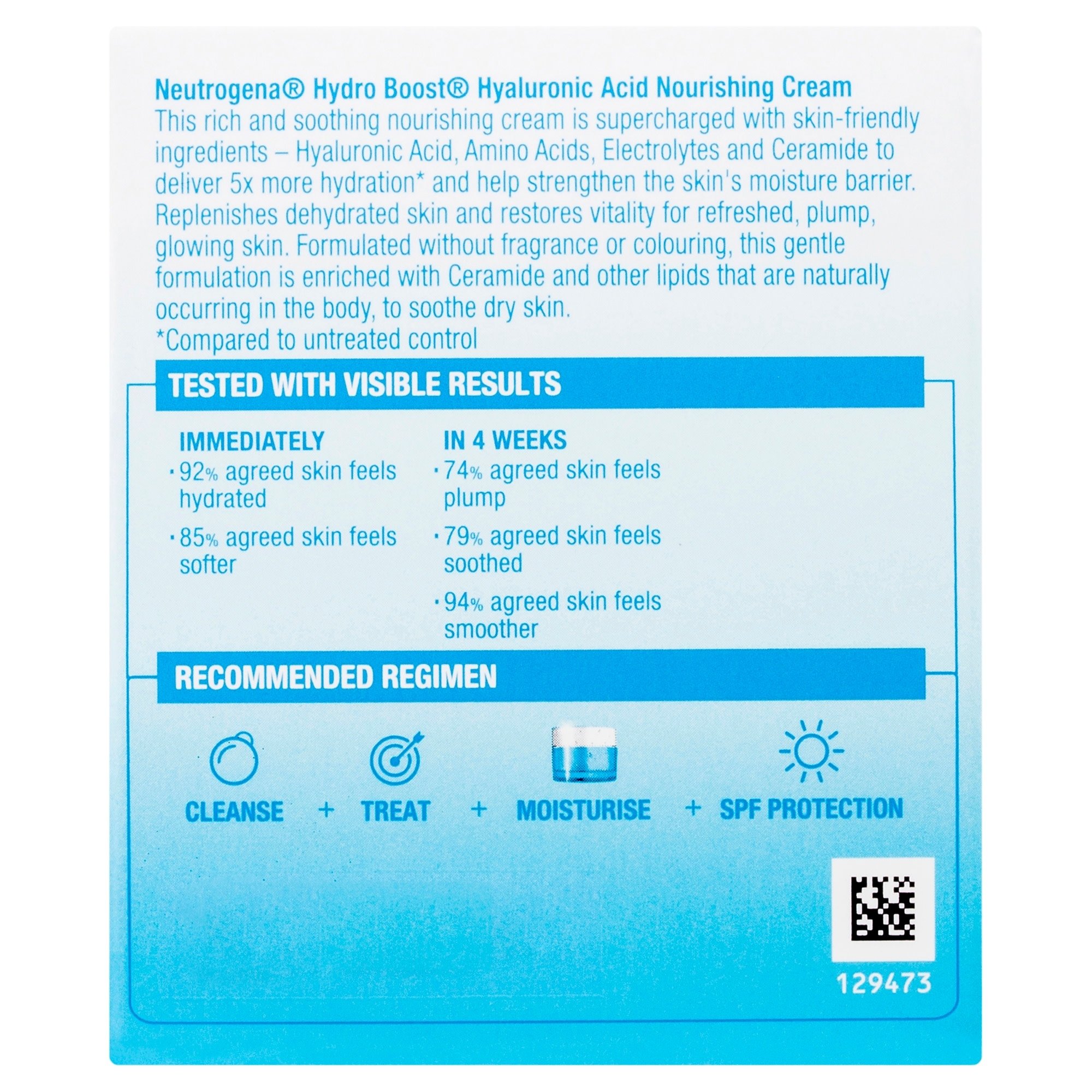 Neutrogena Hydro Boost Hyaluronic Acid Nourishing Cream 50g - Image 2