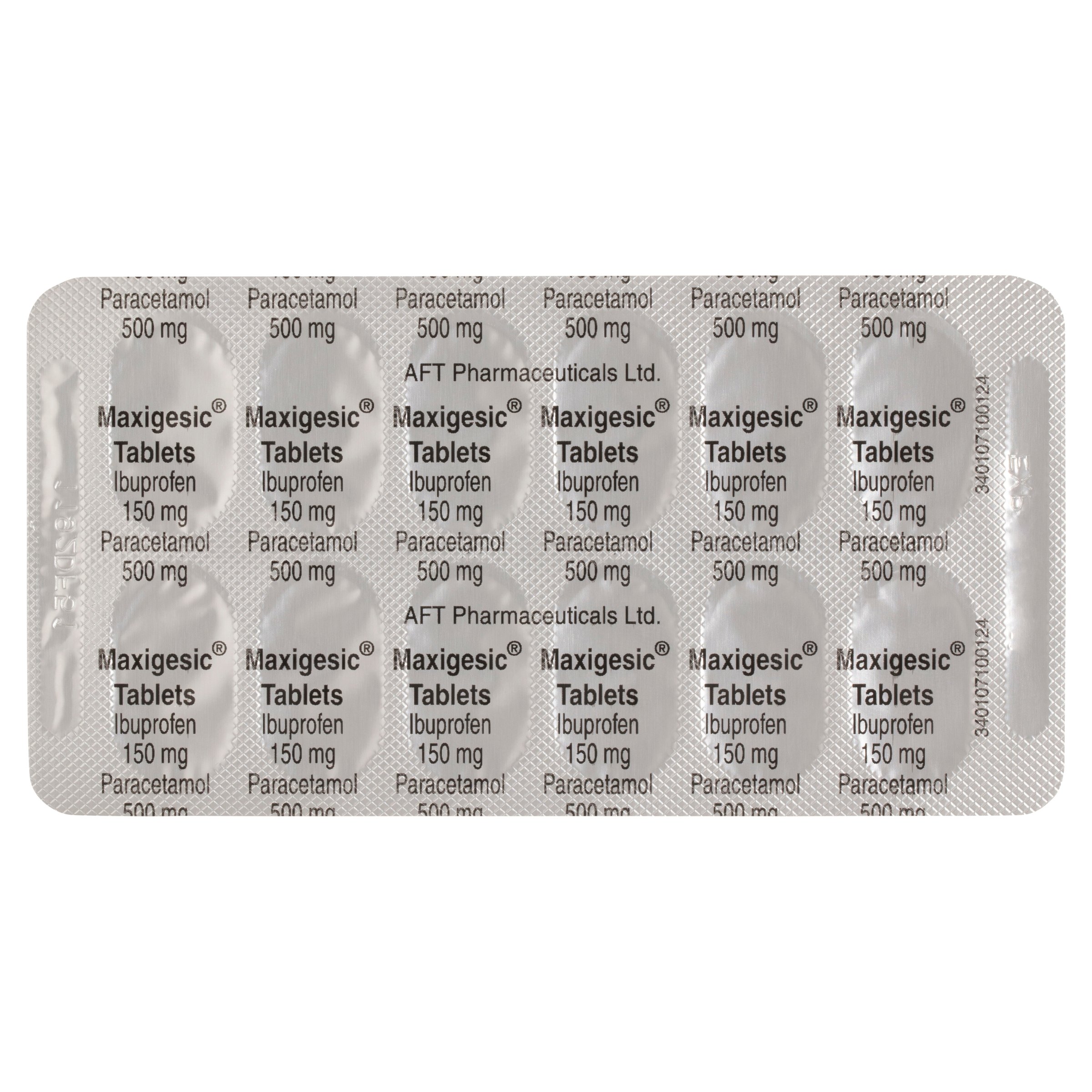 Maxigesic Paracetamol 500mg + Ibuprofen 150mg - 12 tablets - Image 6