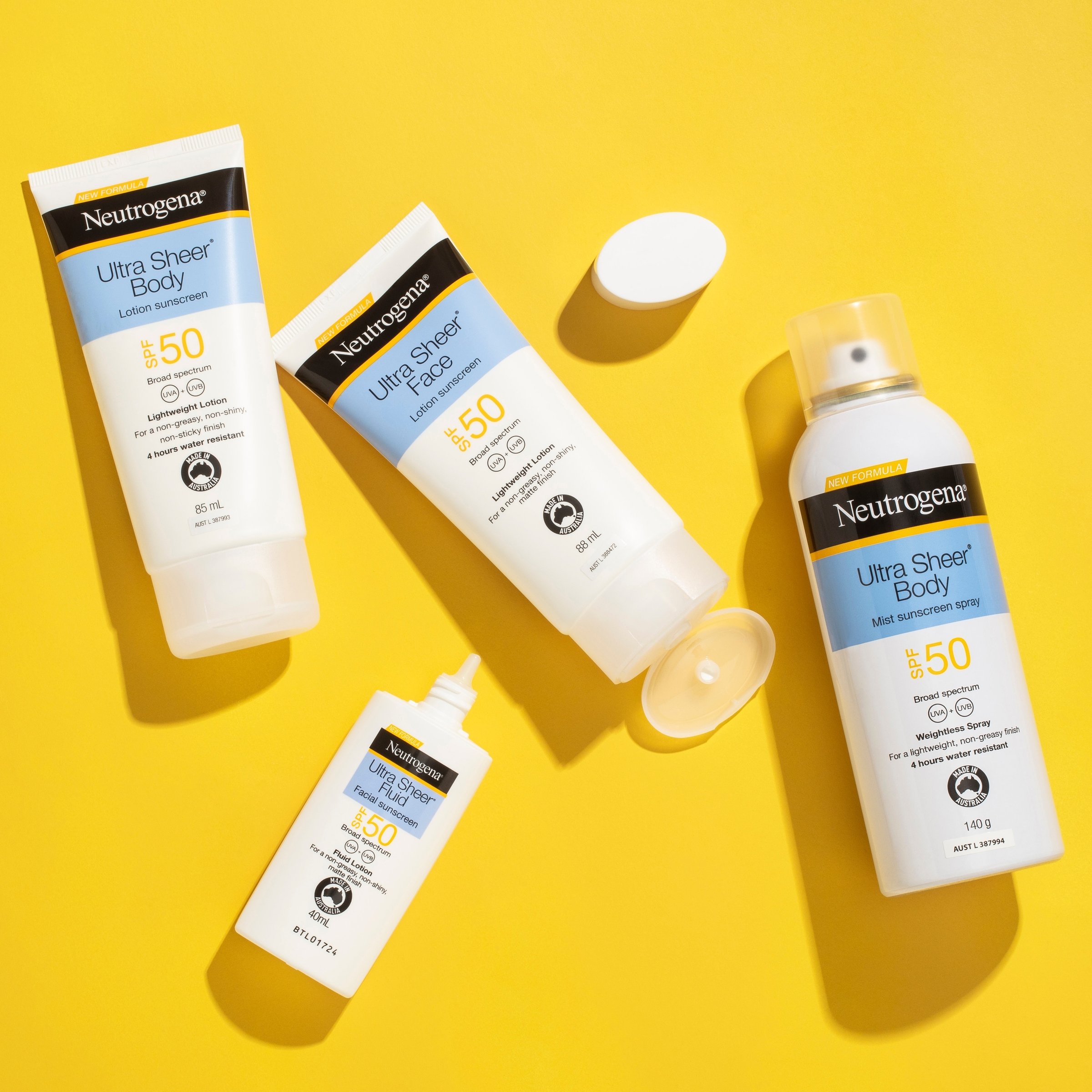 Neutrogena Ultra Sheer Fluid Sunscreen SPF50 - 40ml - Image 6
