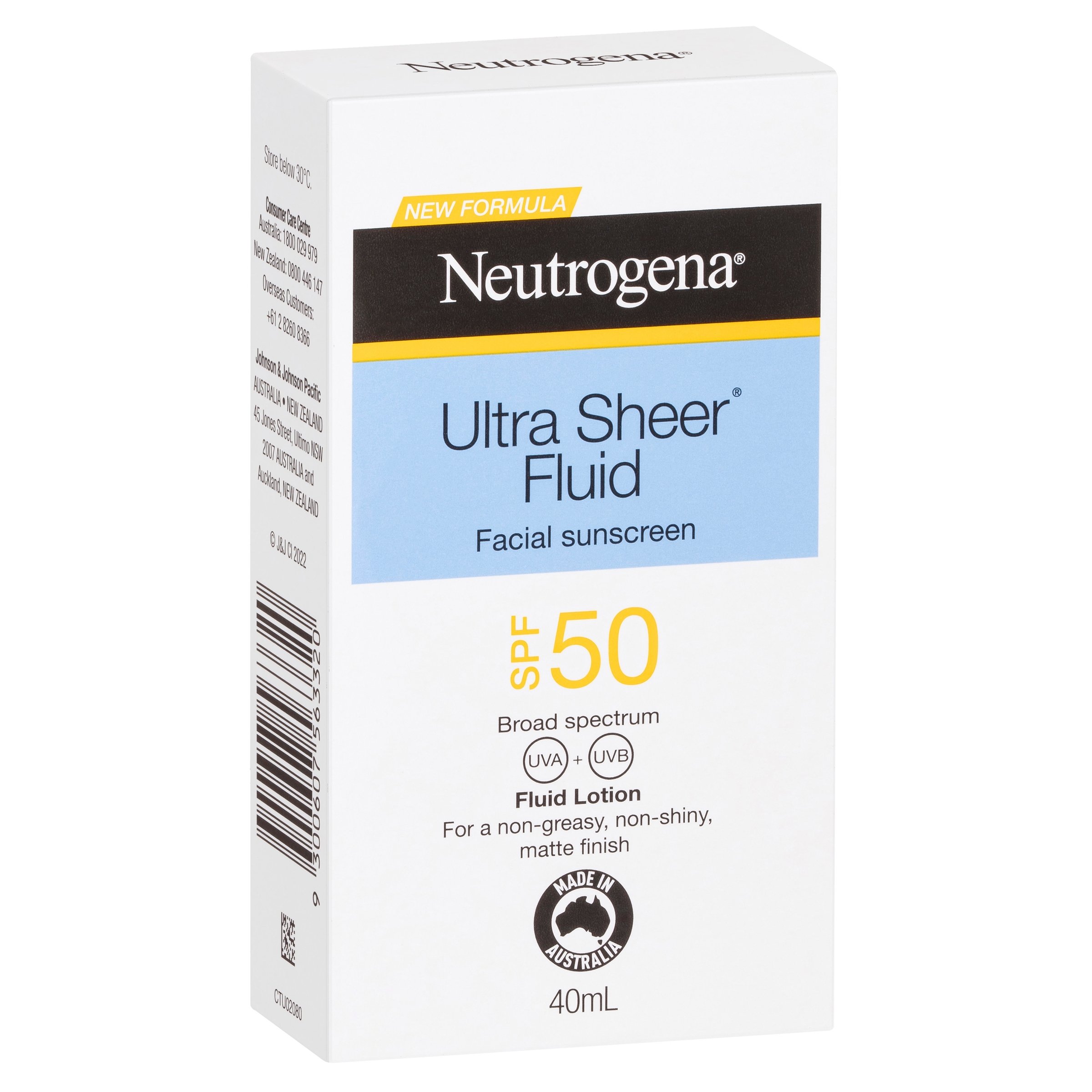 Neutrogena Ultra Sheer Fluid Sunscreen SPF50 - 40ml - Image 11