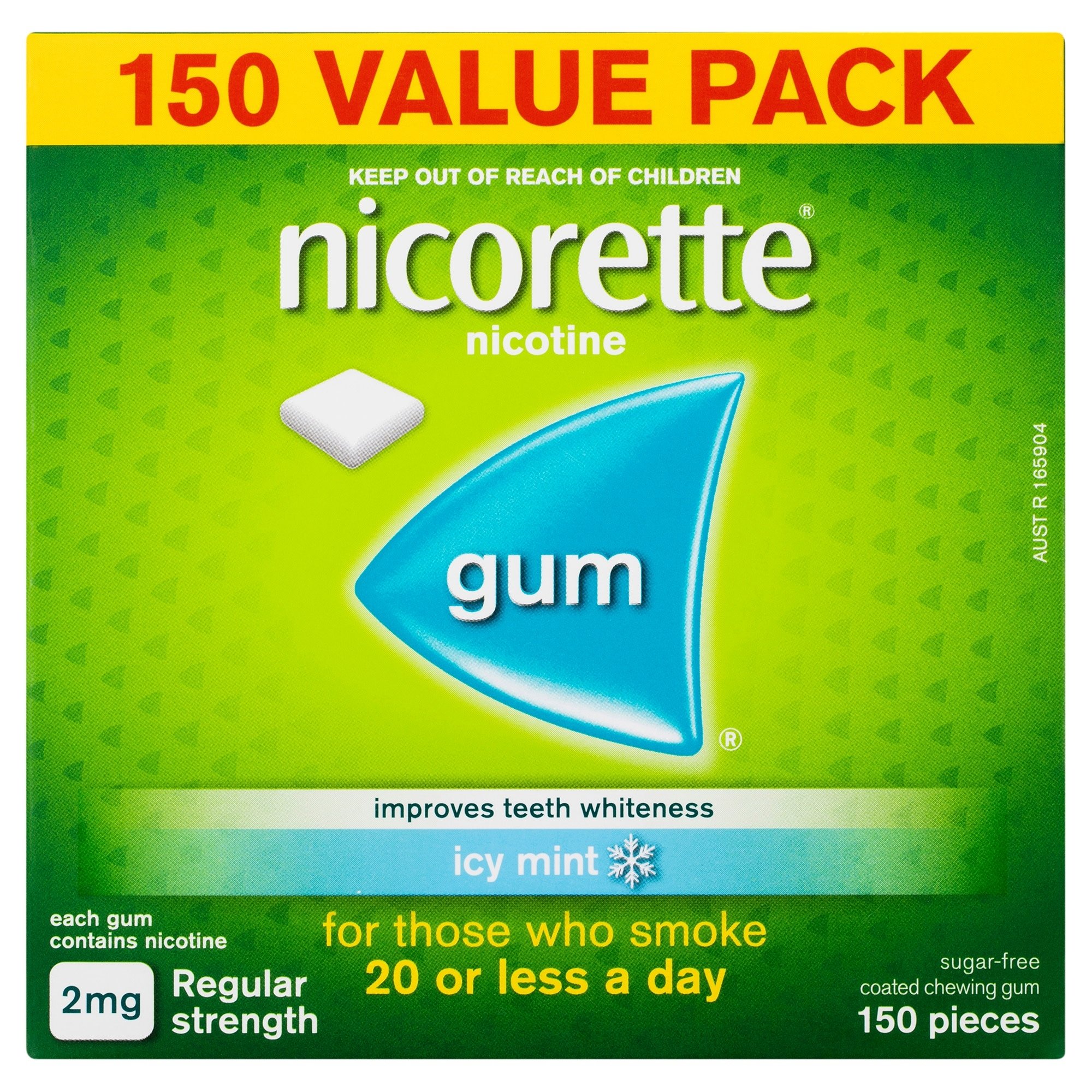 Nicorette Icy Mint Gum 2mg - 150 pieces - Image 1