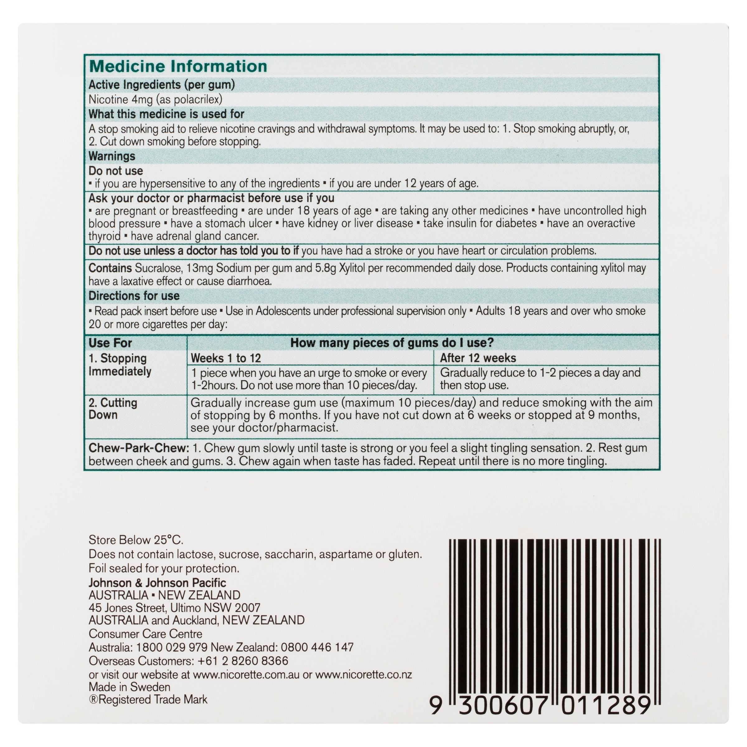 Nicorette Icy Mint Gum 4mg - 150 pieces - Image 2