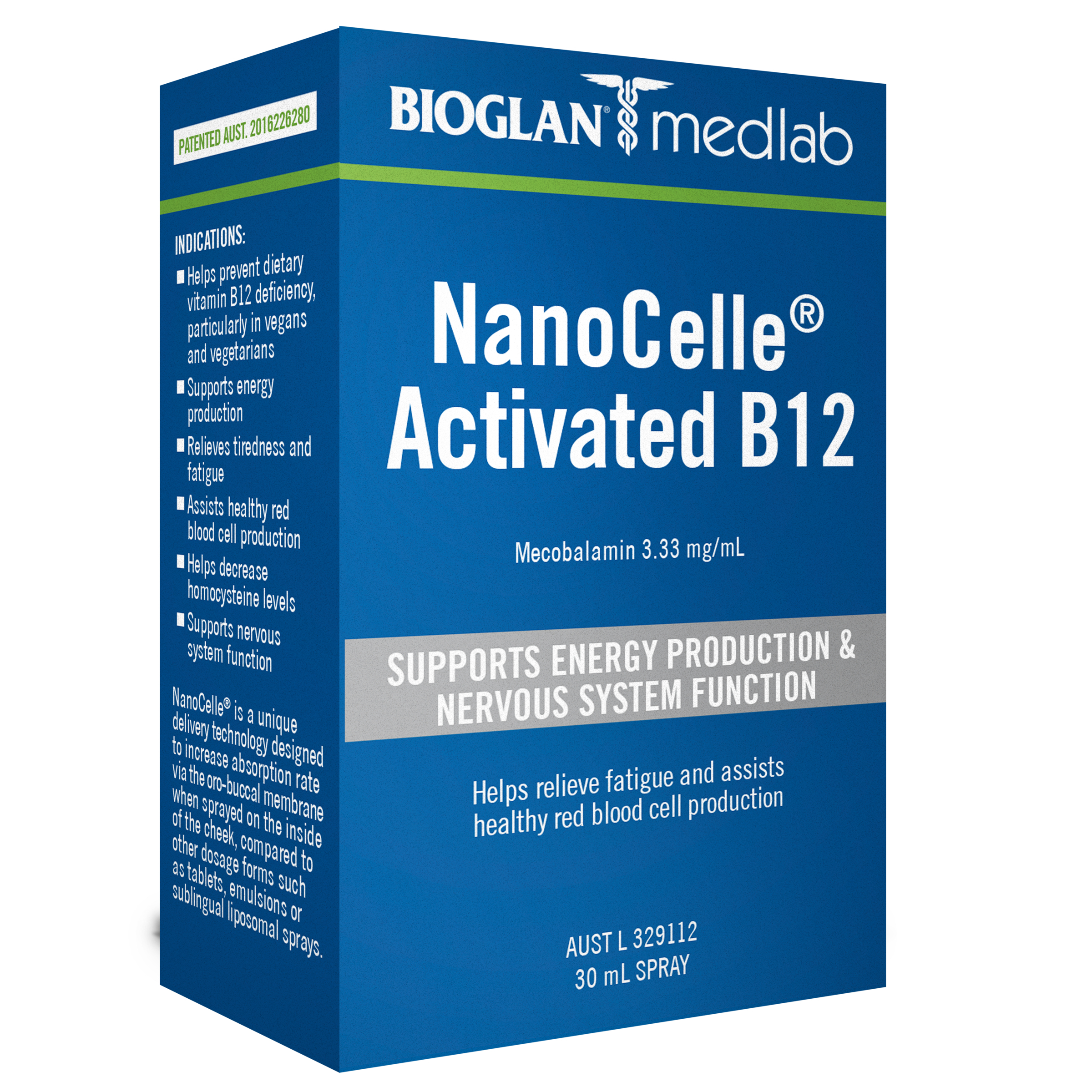 Bioglan Medlab NanoCelle Activated B12 - 30ml - Image 1