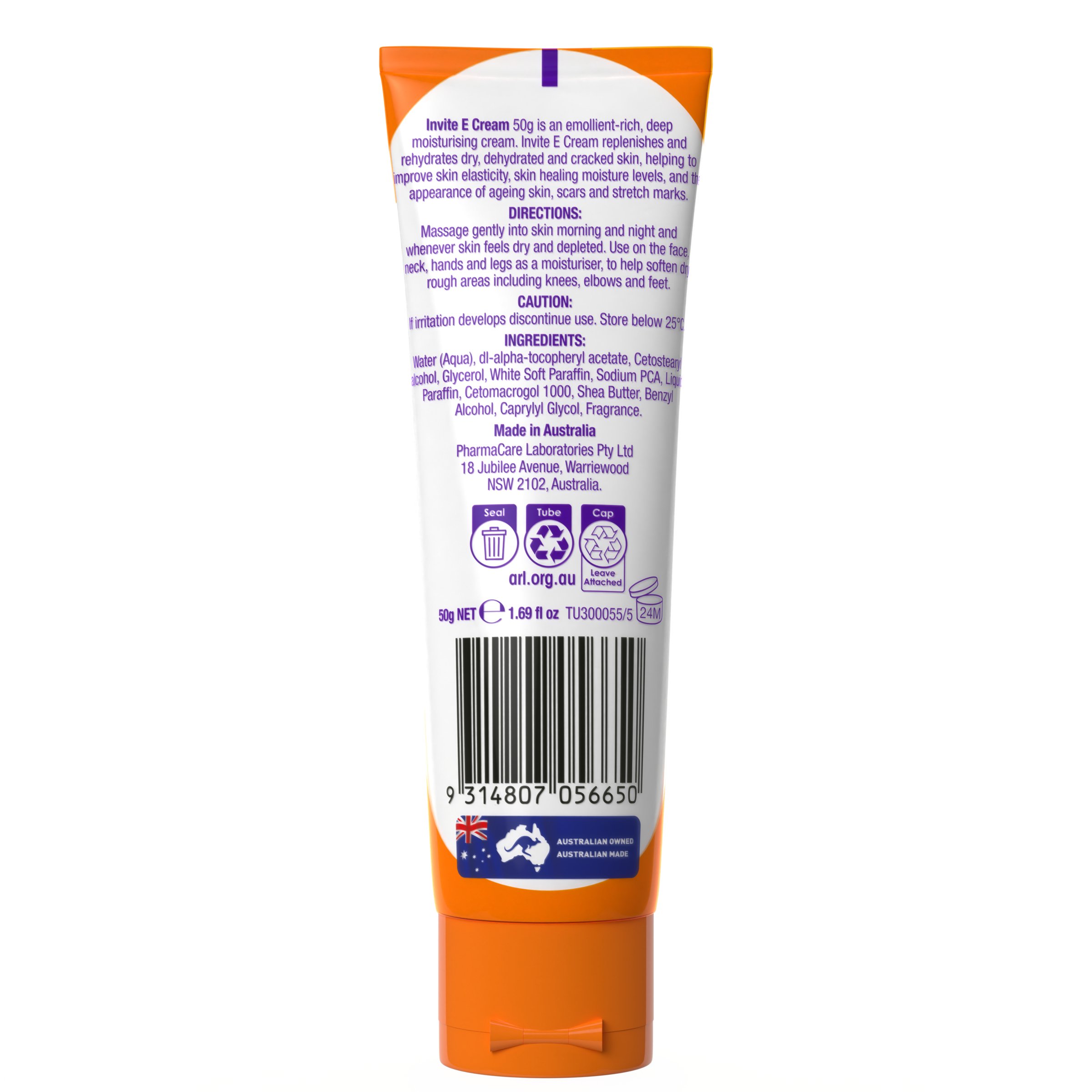 Invite E Vitamin E Cream Tube 50g - Image 2