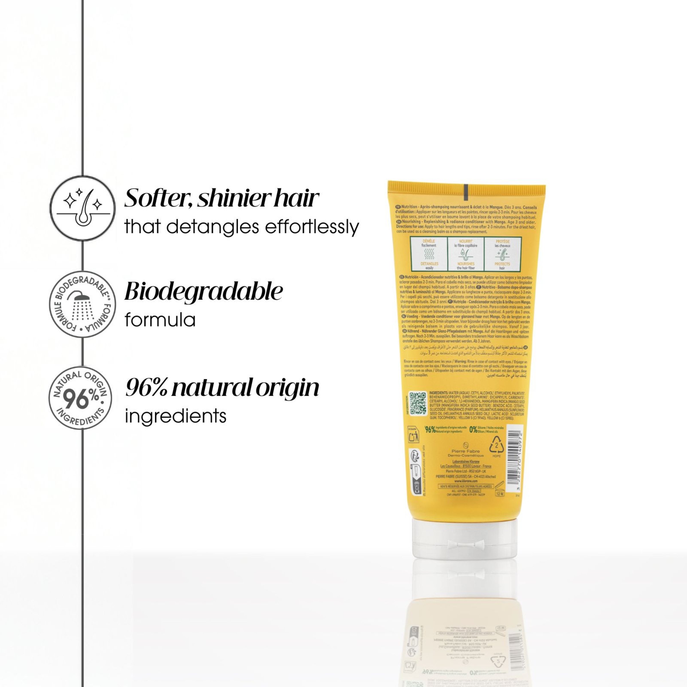Klorane Conditioner With Mango Butter 200ml - Image 3