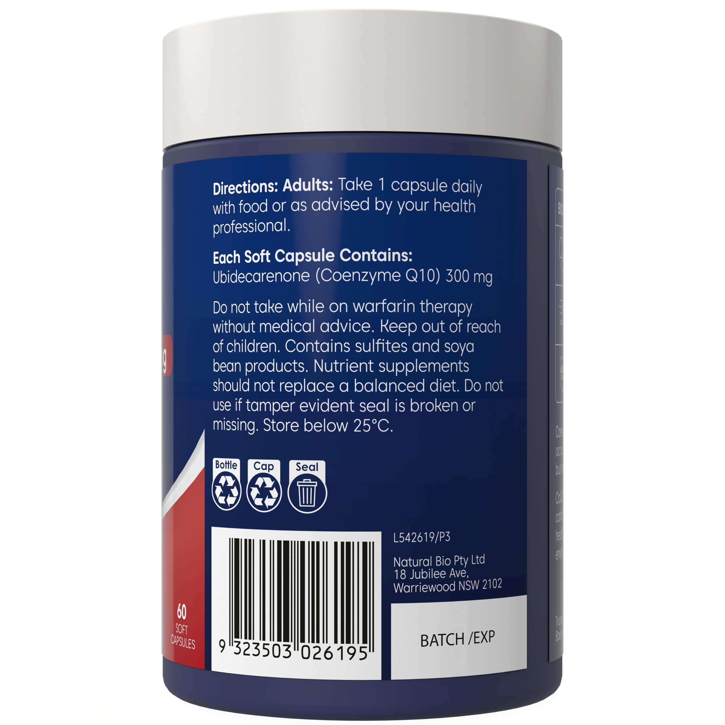 Bioglan CoQ10 High Strength 300mg - 60 capsules - Image 2