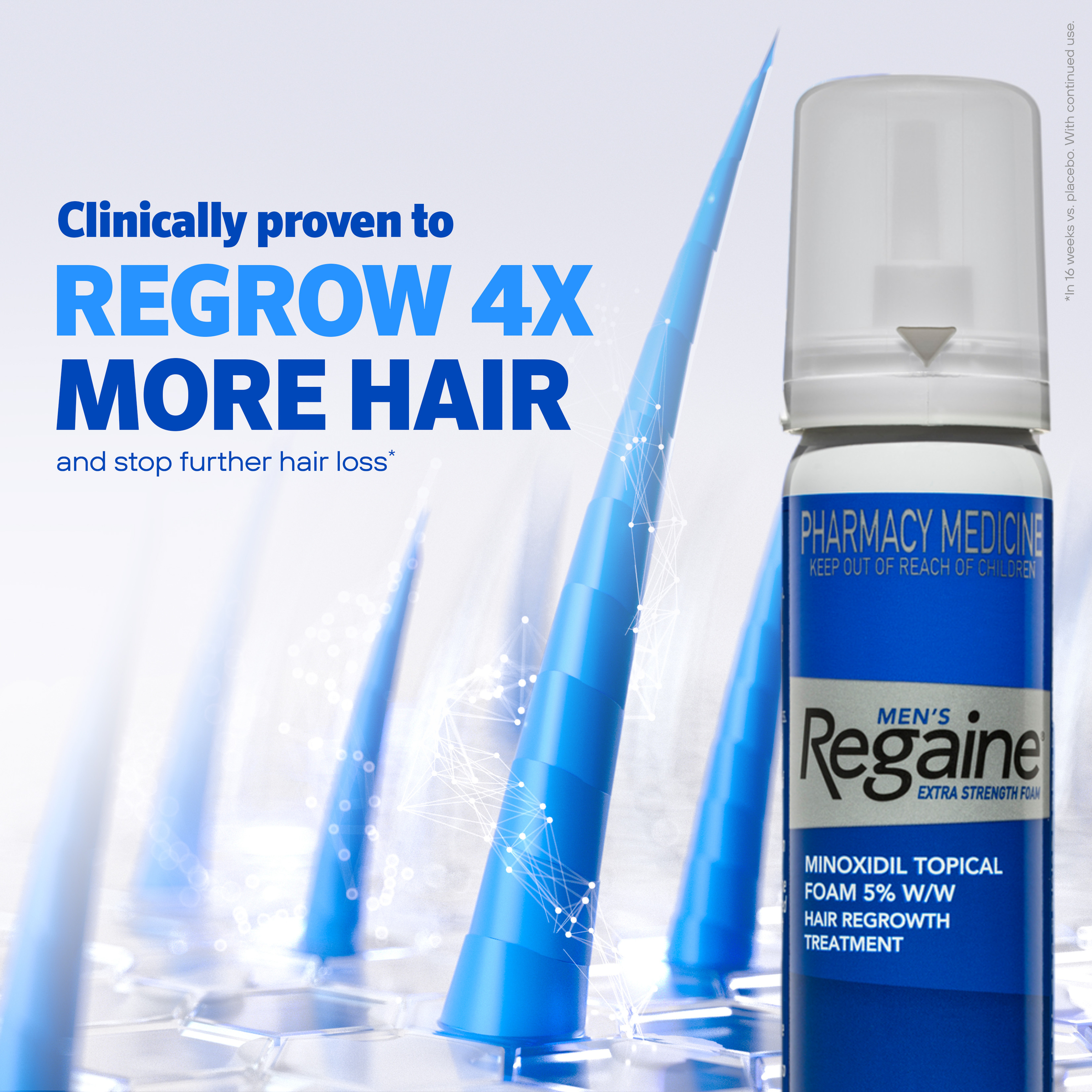 Regaine Men's Extra Strength Foam 4 Months Supply 240g - Image 6