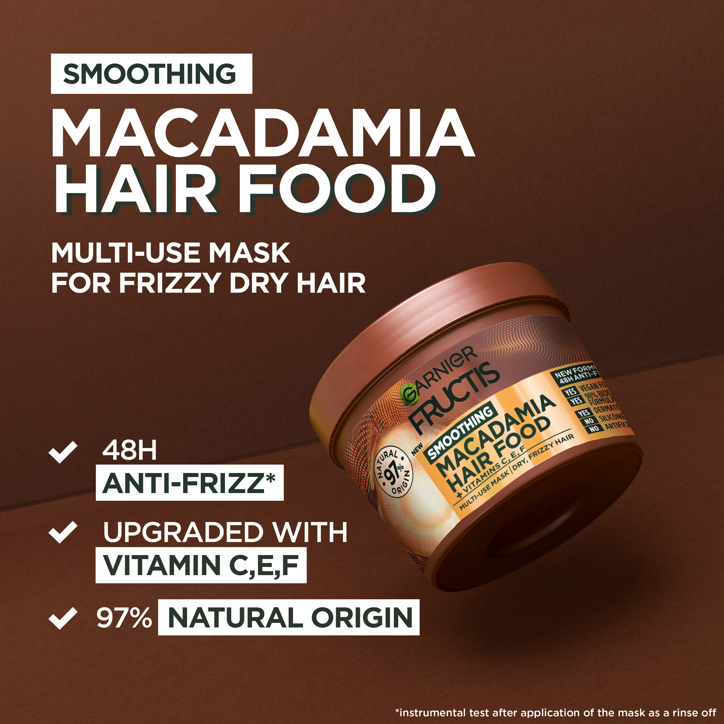 Garnier Fructis Hair Food Macadamia 390ml - Image 2