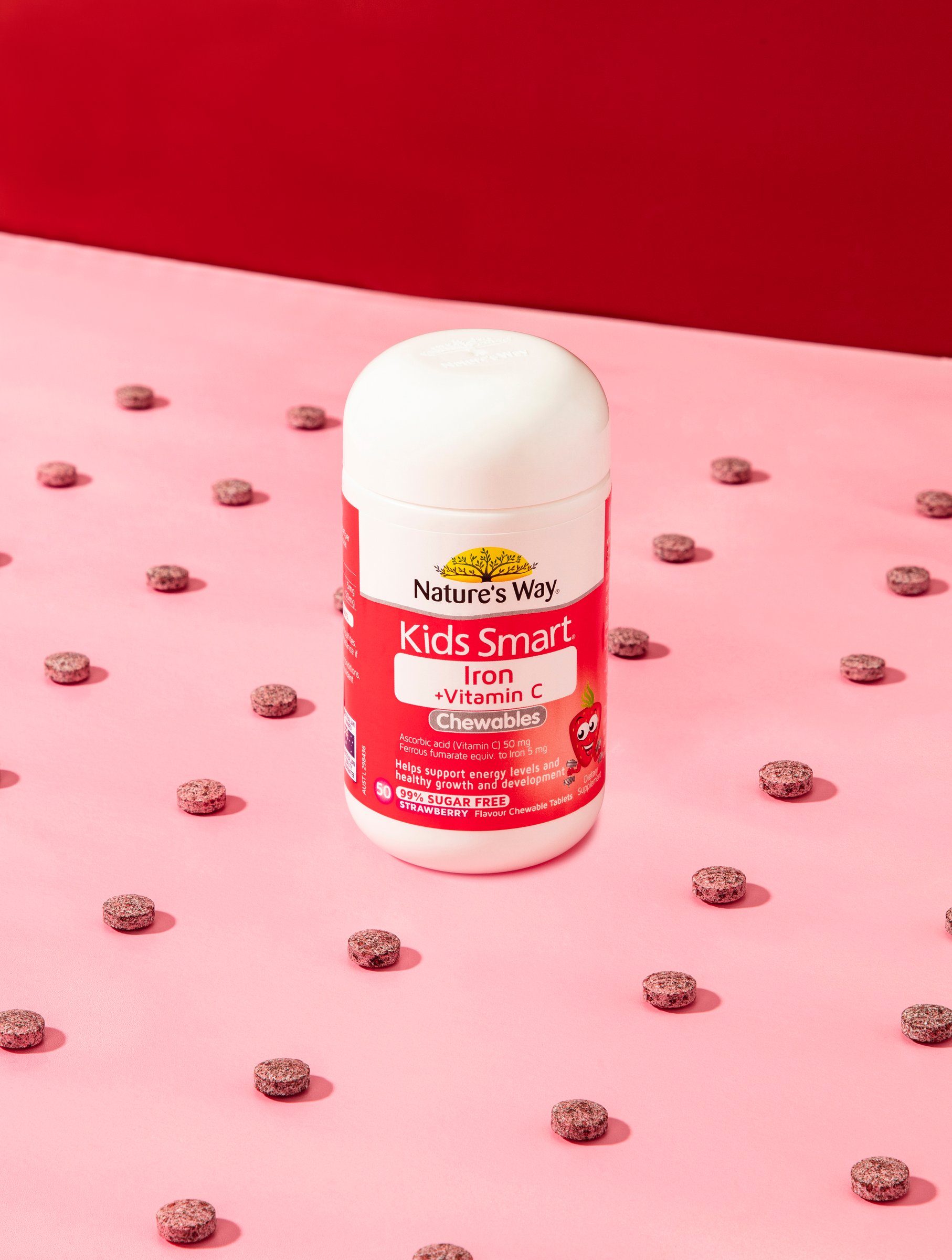 Nature's Way Kids Smart Iron + Vitamin C 50 chewable tablets - Image 7
