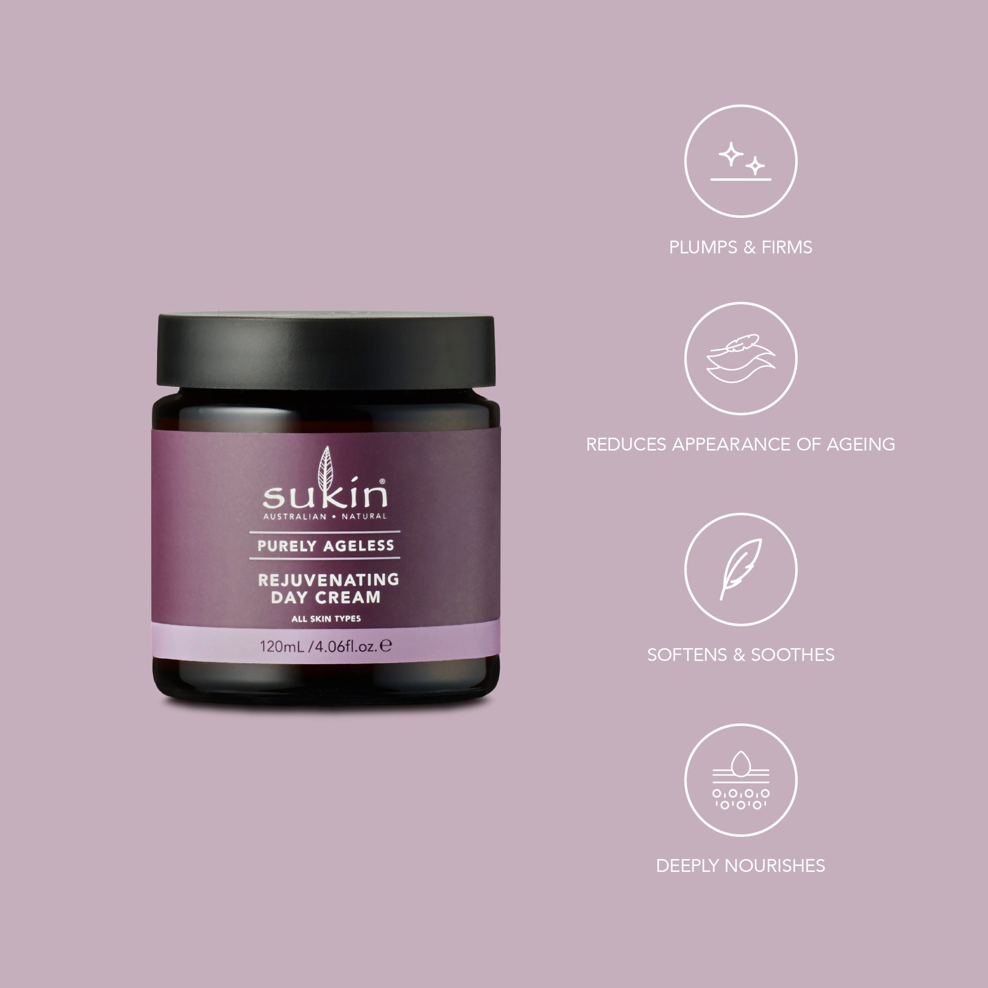 Sukin Purely Ageless Renew Day Cream 120ml - Image 11